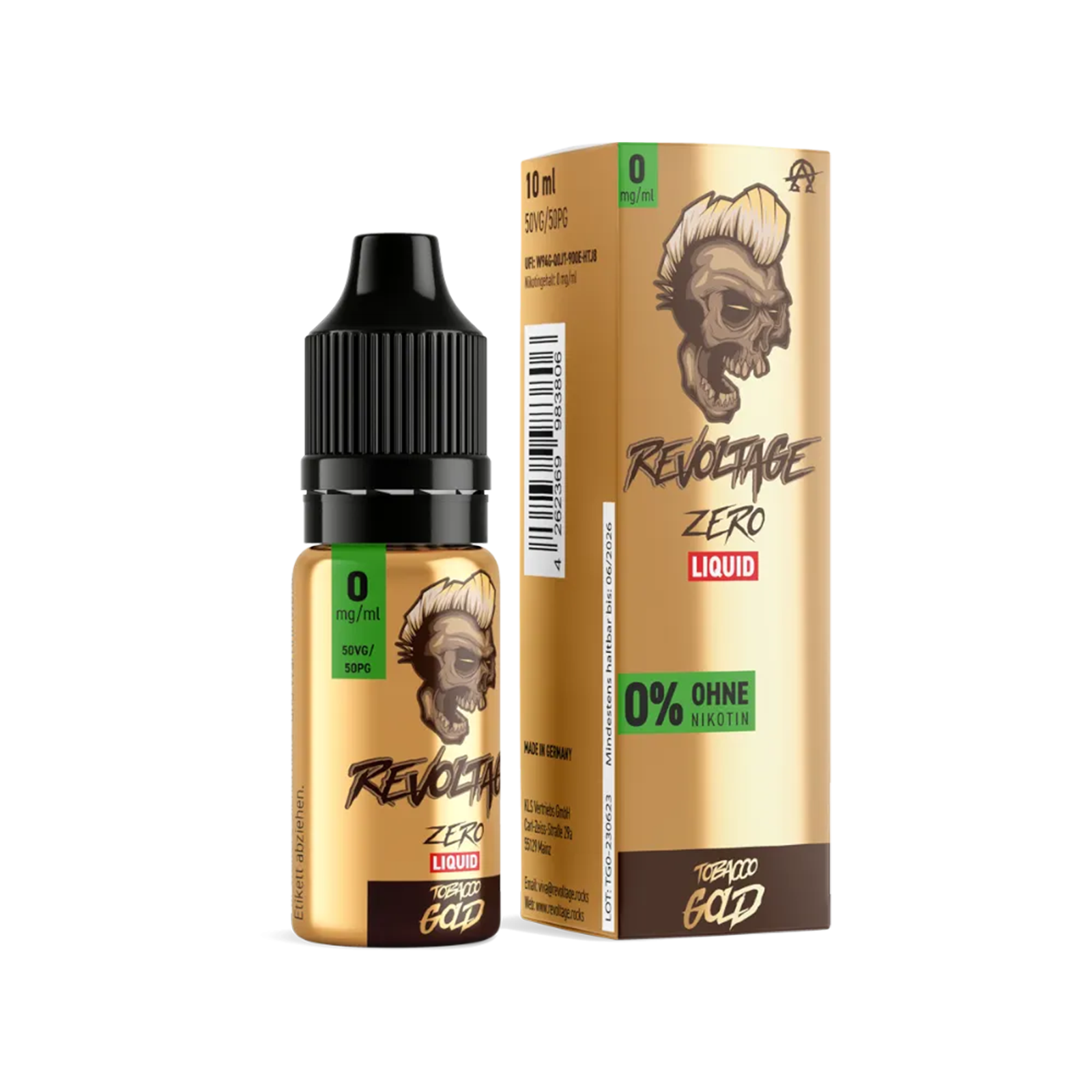 Revoltage - E-Liquid - Nikotinsalz - Tobacco Gold - 10 ml - 0 mg 2