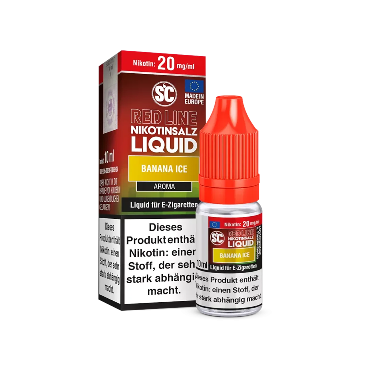 SC - E-Liquid - NicSalt - Red Line - Banana Ice - 10 ml - 20 mg