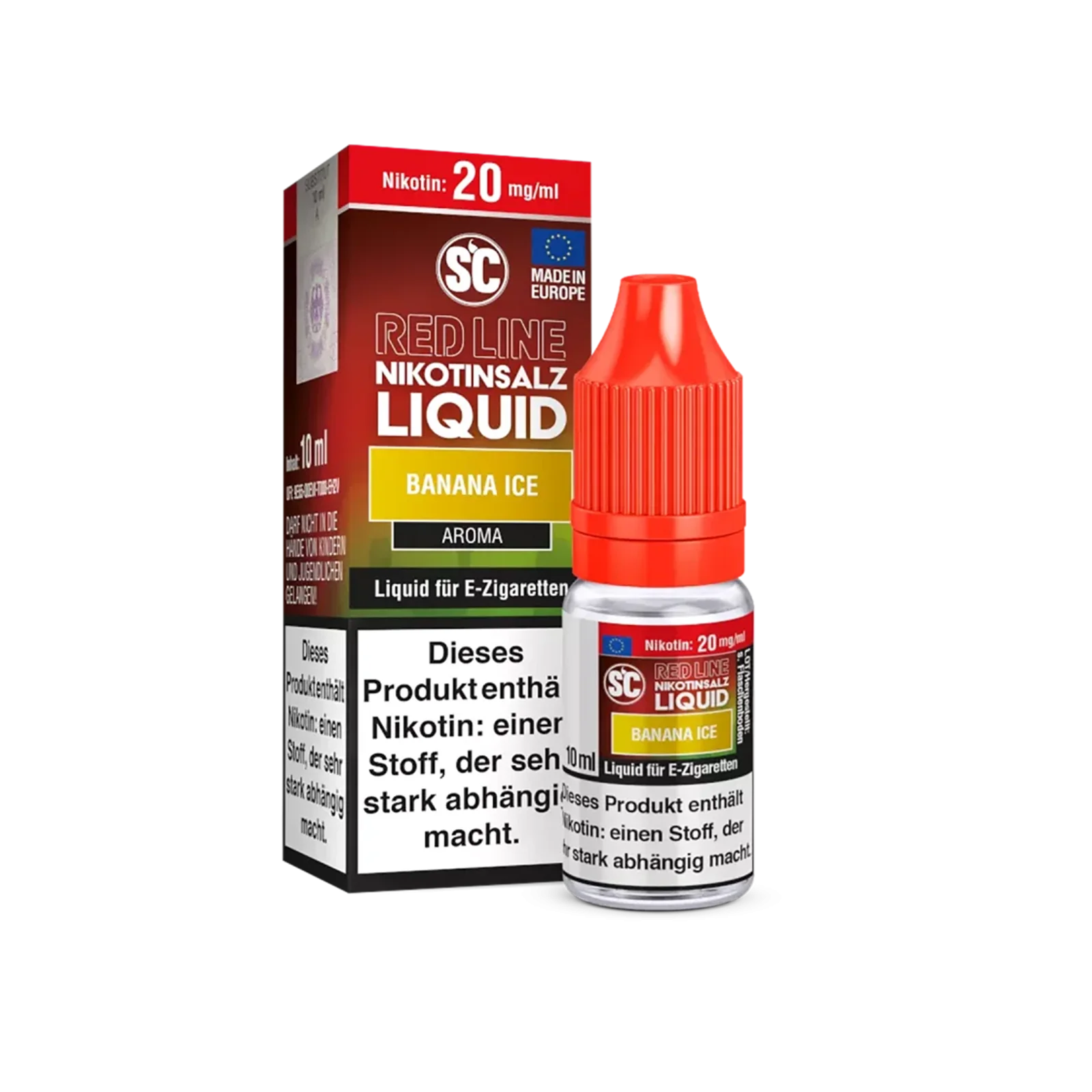SC - E-Liquid - NicSalt - Red Line - Banana Ice - 10 ml - 20 mg