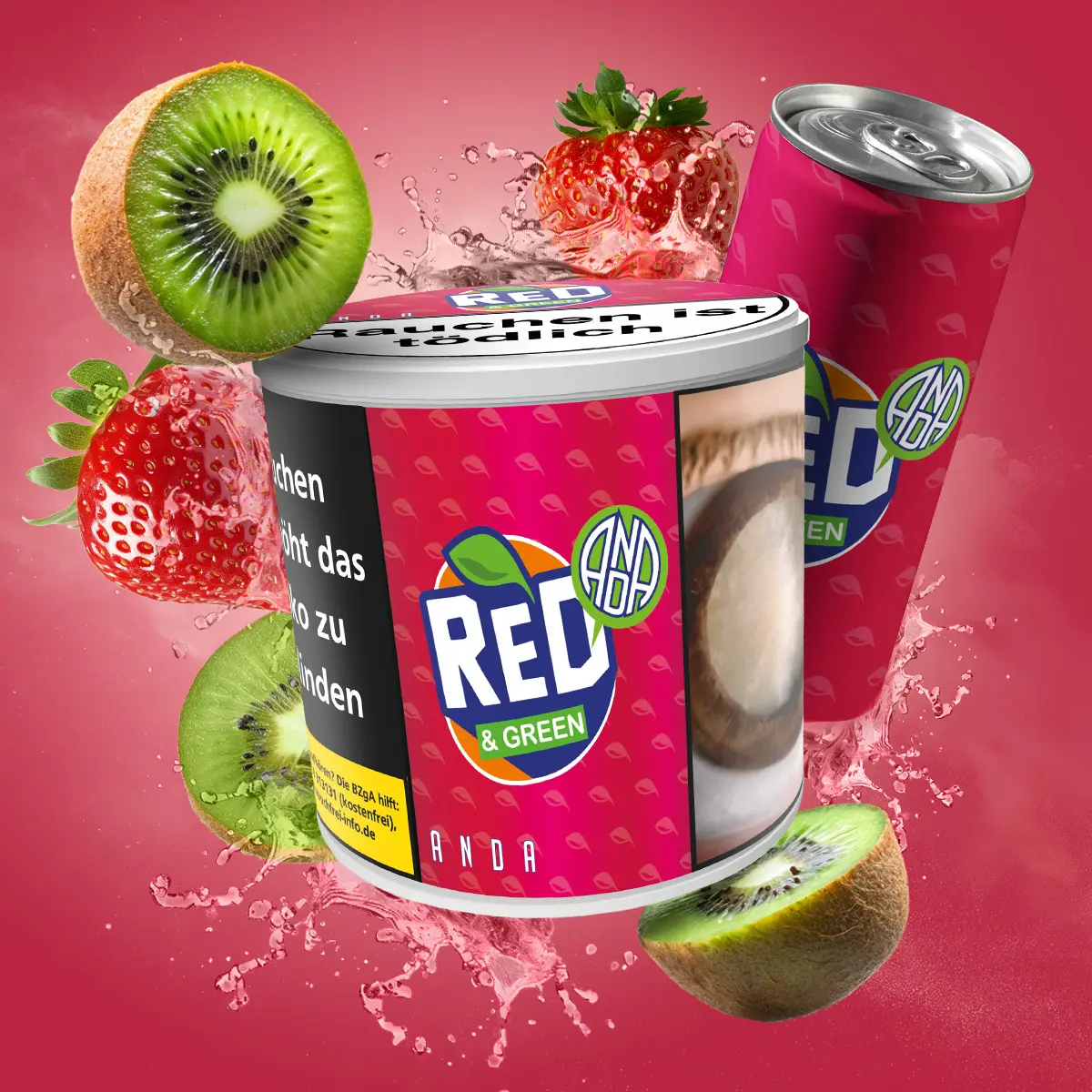 Anda Red & Green  200 g Shisha Tabak - Exclusiv bei Hookain