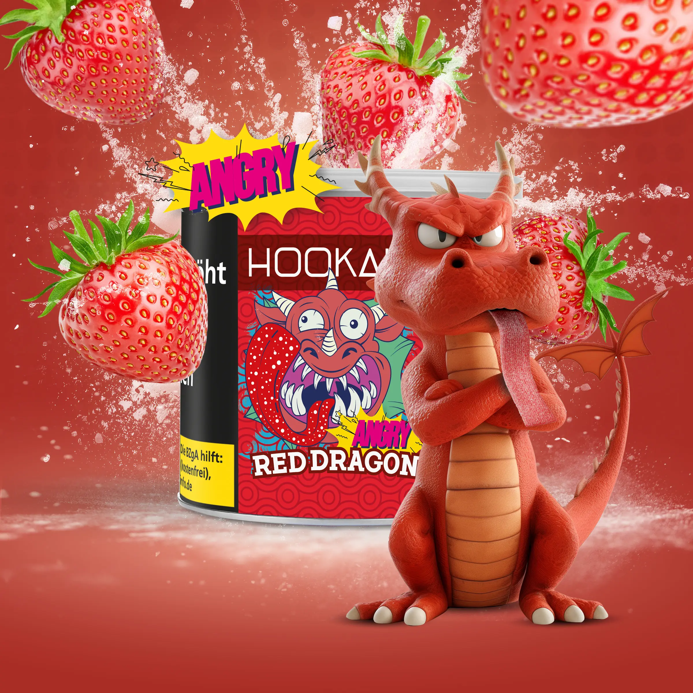 Hookain - Shisha Tabak Angry Dragon Red 200g kaufen 1