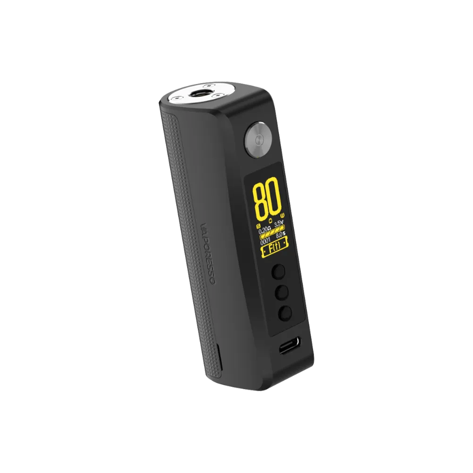 Schwarzer Vaporesso GEN 80 S Akkuträger mit TFT-Farbdisplay und 80 Watt Leistung. 5 Schwarzer Vaporesso GEN 80 S Akkuträger mit TFT-Farbdisplay und 80 Watt Leistung. 5