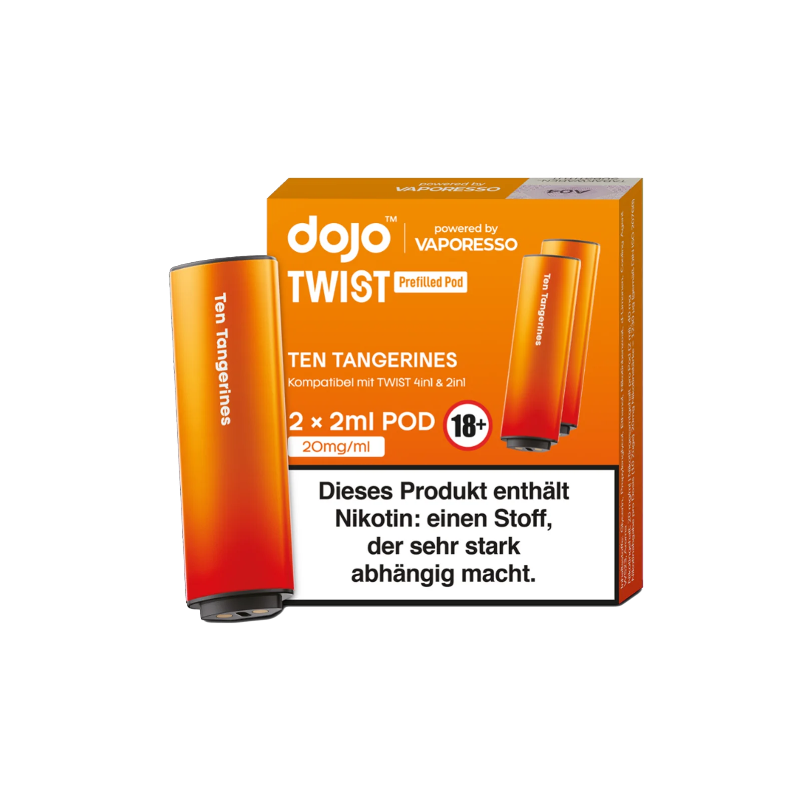 Vaporesso - Dojo Twist - Pod - Ten Tangerines 1