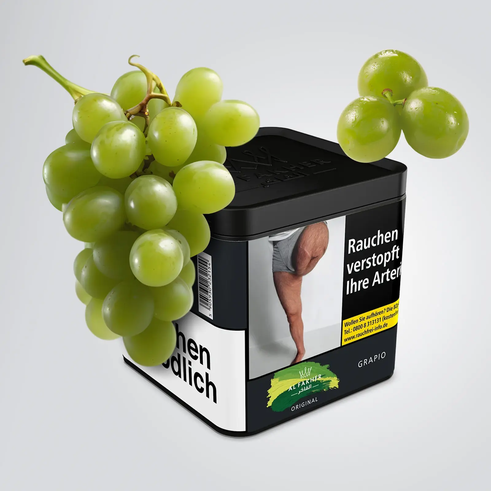 Al Fakher Grapio 1000 g Wasserpfeifentabak – süß-fruchtig & authentisch 1