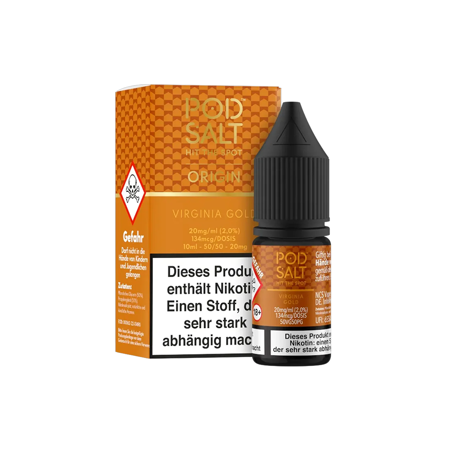 Pod Salt Origin - Virginia Gold - 10 ml - 20 mg