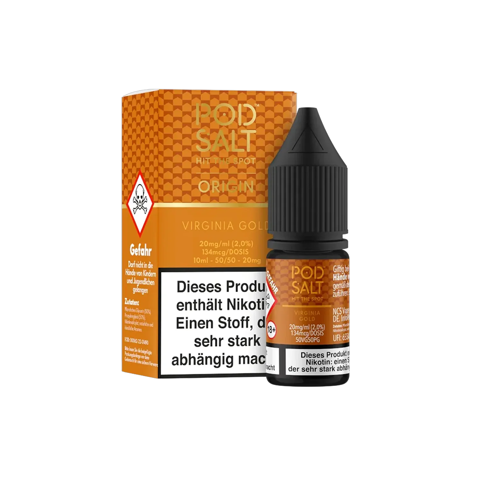 Pod Salt Origin - Virginia Gold - 10 ml - 20 mg