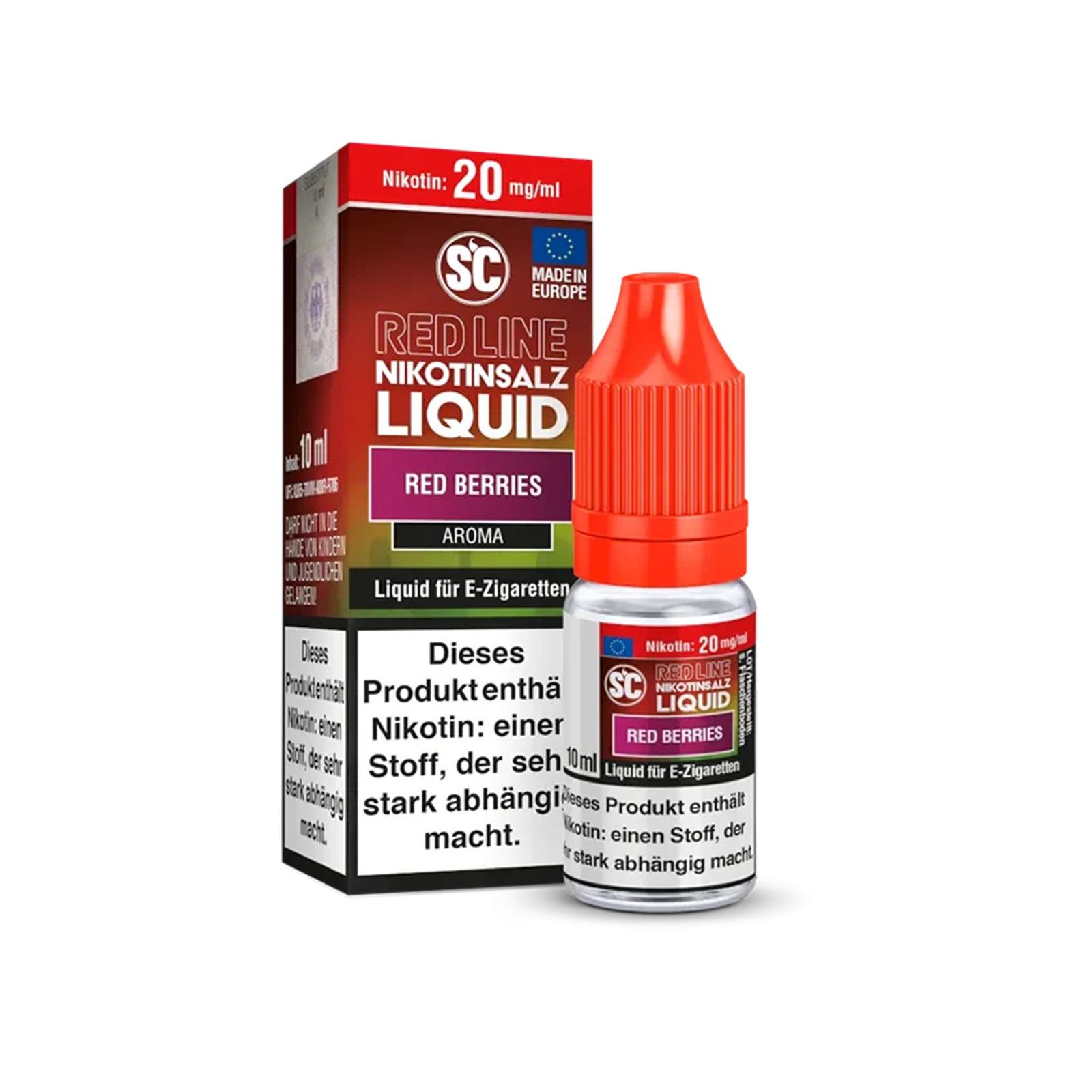SC - E-Liquid - Nicotine Salt - Red Line - Red Berries - 10 ml - 20 mg