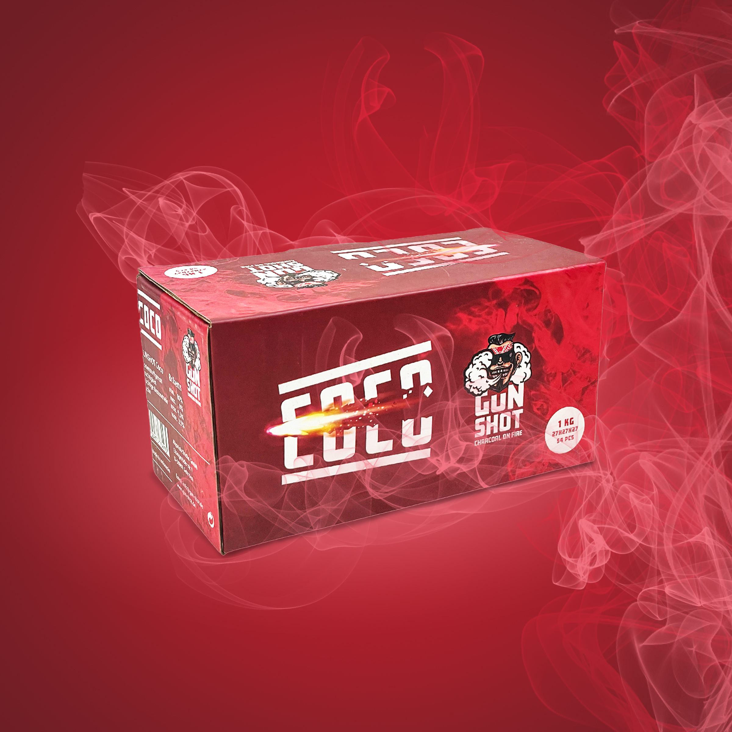 Gun Shot Coco Naturkohle 27mm - G&uuml;nstig Online bestellen 1