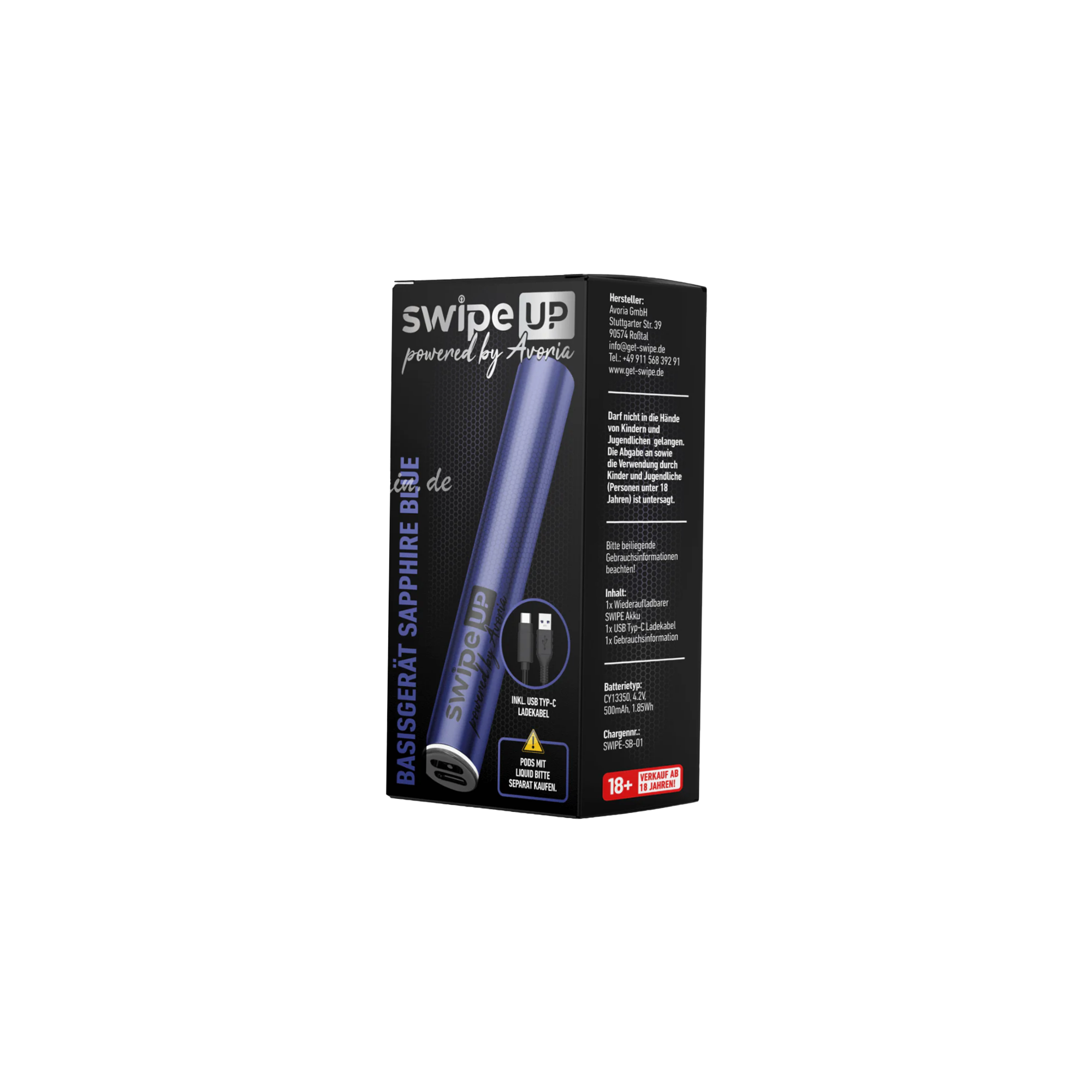 Swipe Up Prefilled Pod System Basisgerät Saphire Blue von Avoria kaufen 2 Swipe Up Prefilled Pod System Basisgerät Saphire Blue von Avoria kaufen 2