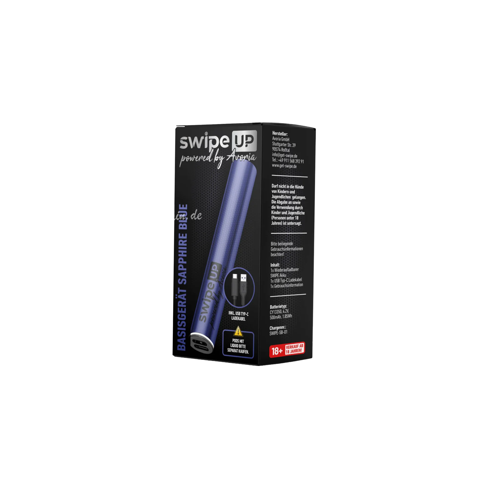 Swipe Up Prefilled Pod System Basisgerät Saphire Blue von Avoria kaufen 2 Swipe Up Prefilled Pod System Basisgerät Saphire Blue von Avoria kaufen 2