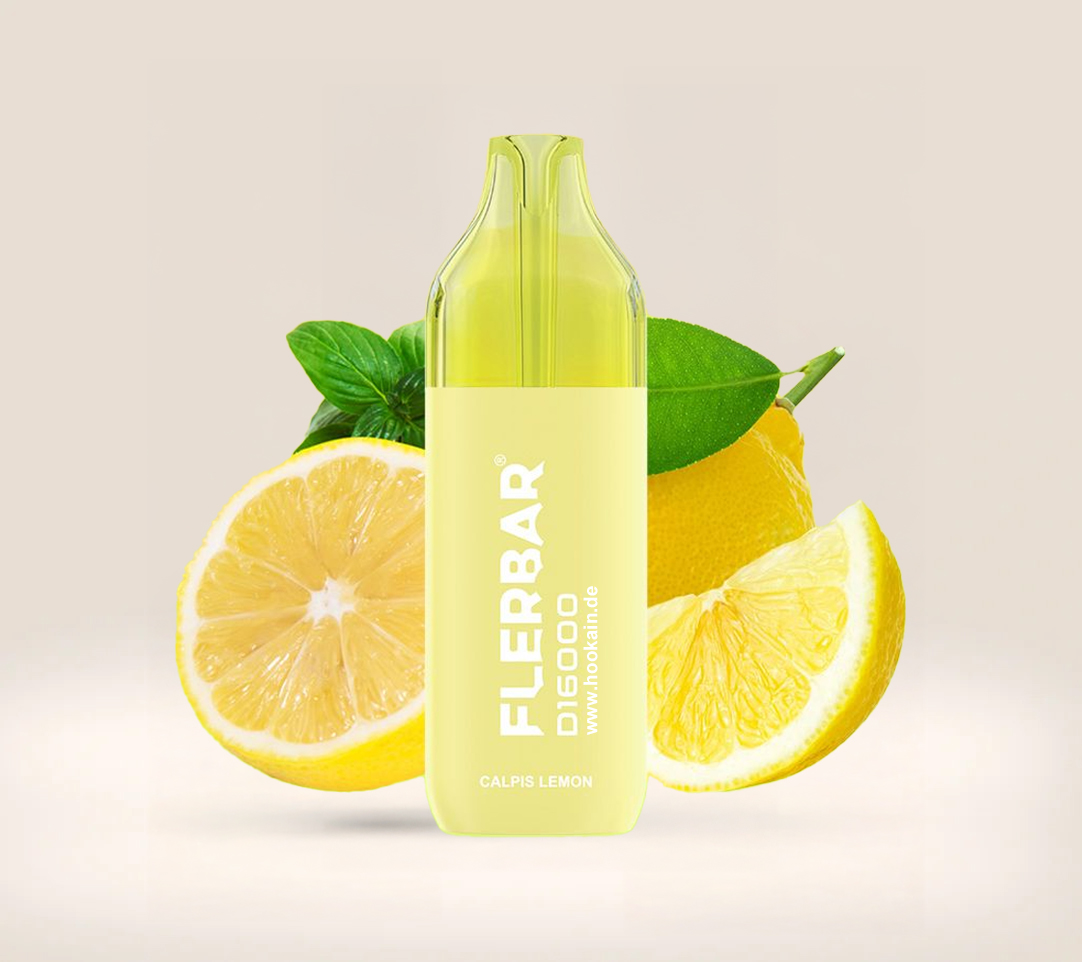 Flerbar D16000 Calpis Lemon 12ml Einweg E-Zigarette 16000 Puffs Flerbar D16000 Calpis Lemon 12ml Einweg E-Zigarette 16000 Puffs