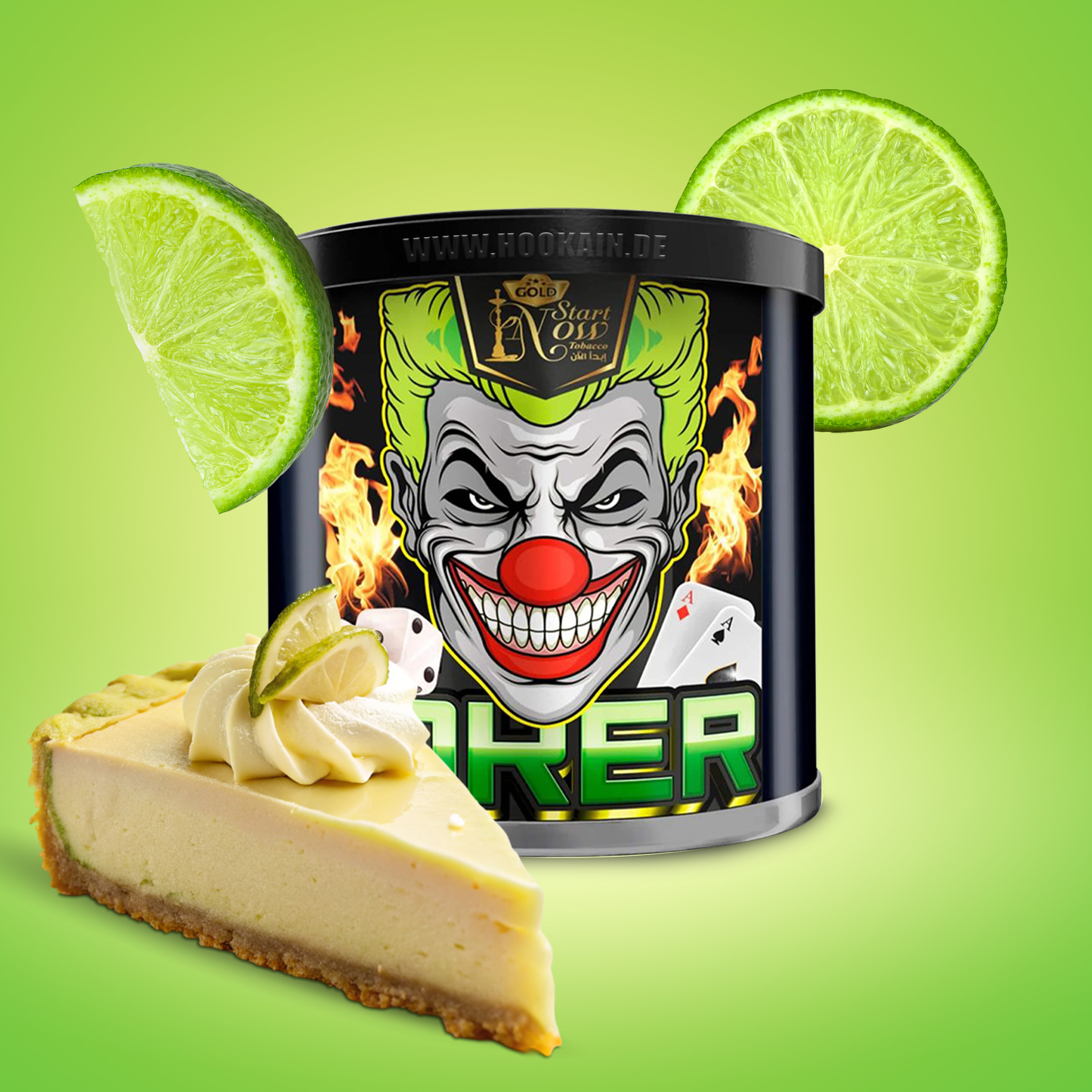 Start Now Joker Shishatabak 200g &ndash; K&auml;sekuchen & Limette 1