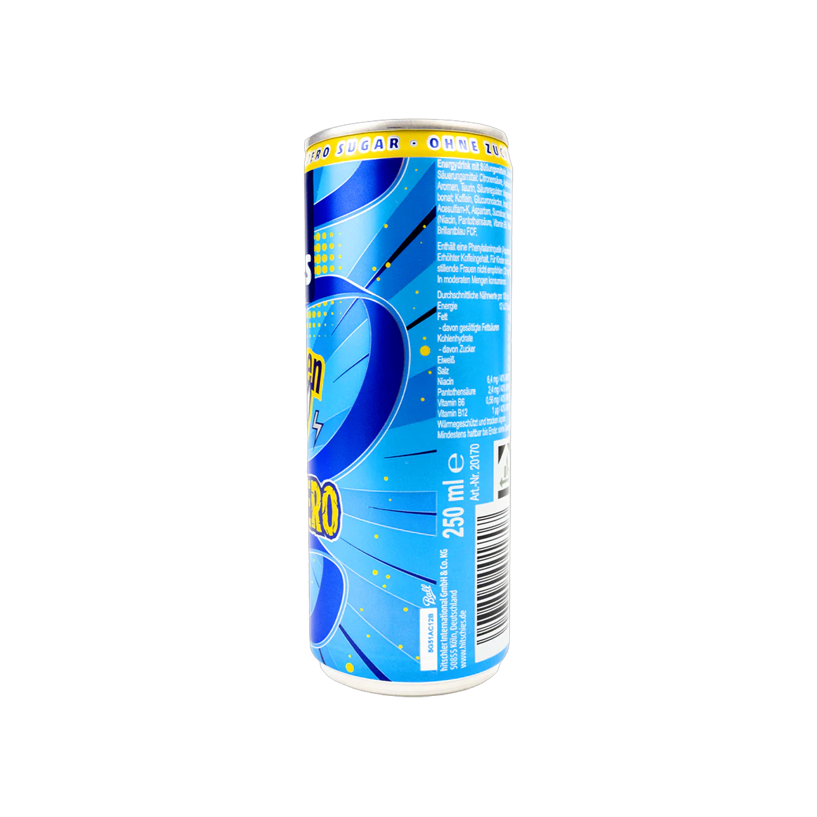 Hitshies - Saure Drachenzungen - Energy Zero - Blue 4
