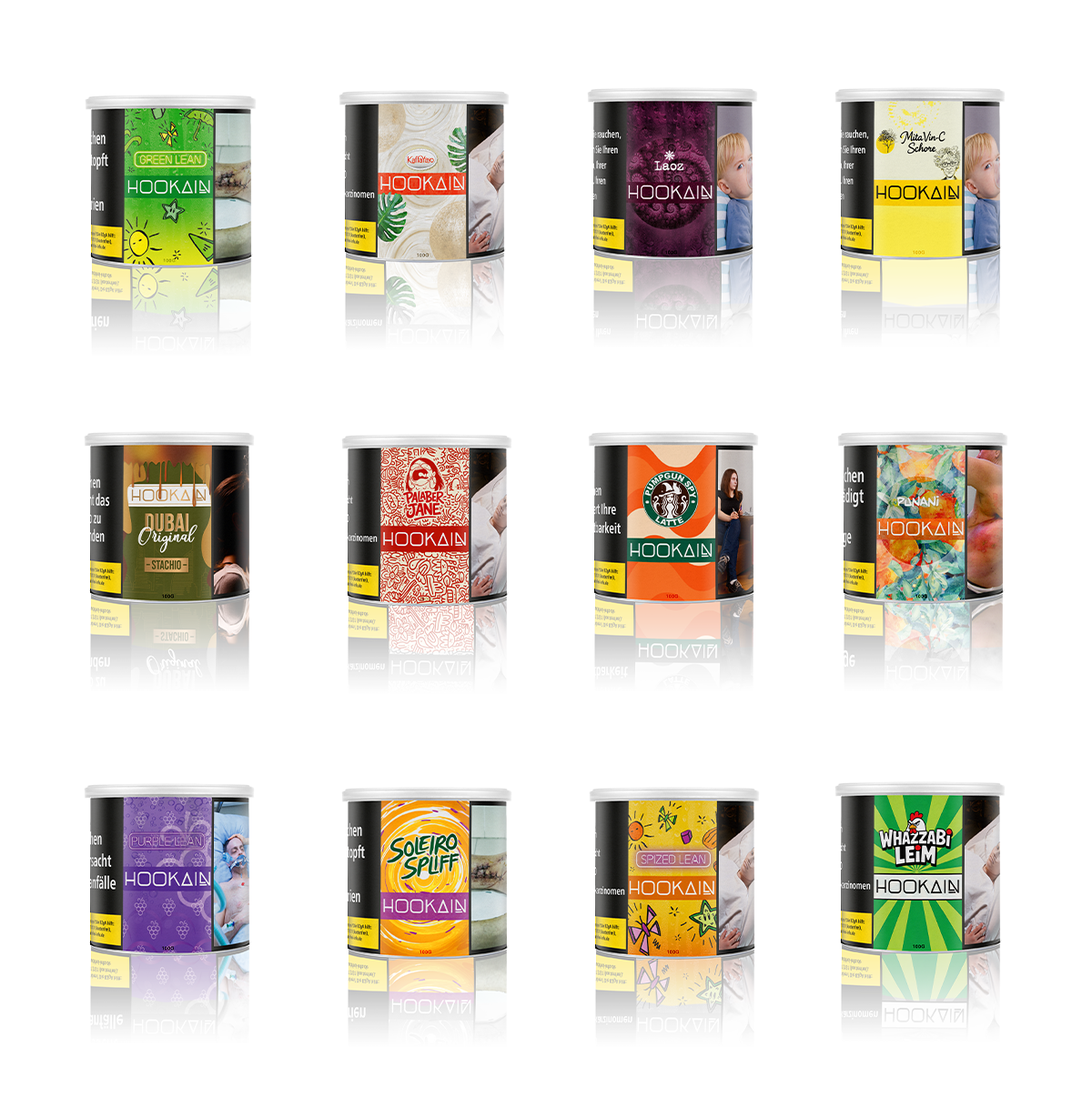 HOOKAIN 100 g Shisha Tabak Sorten günstig bestellen