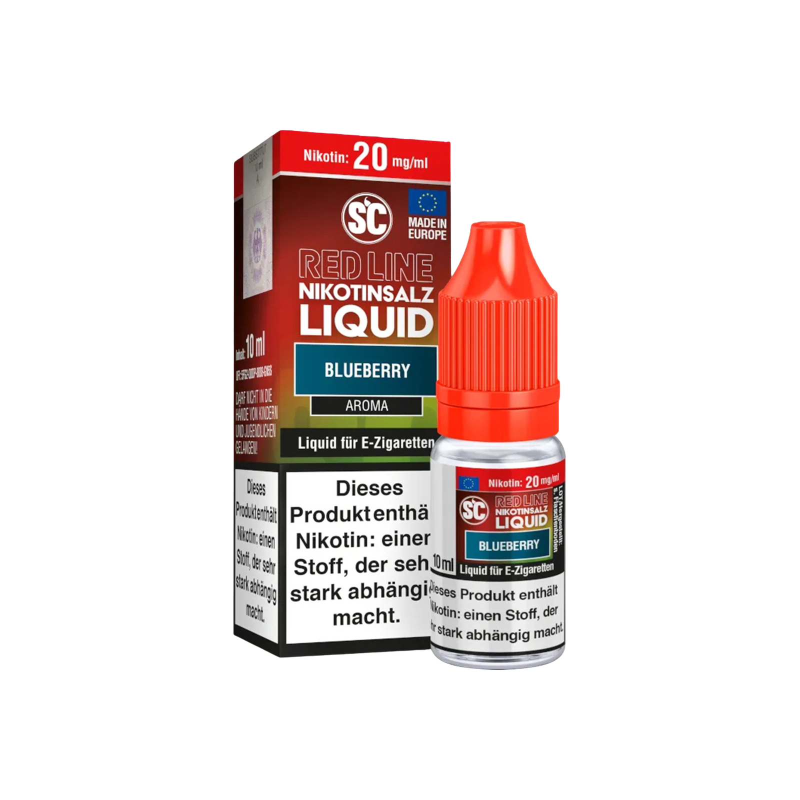 SC - E-Liquid - Nicotine Salt - Red Line - Blueberry - 10 ml - 20 mg