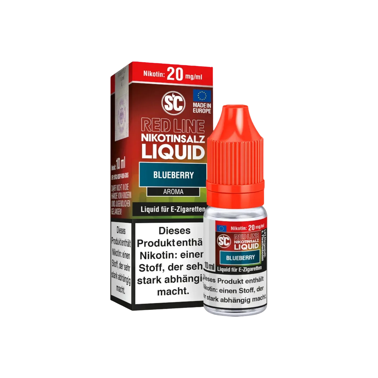 SC - E-Liquid - Nicotine Salt - Red Line - Blueberry - 10 ml - 20 mg