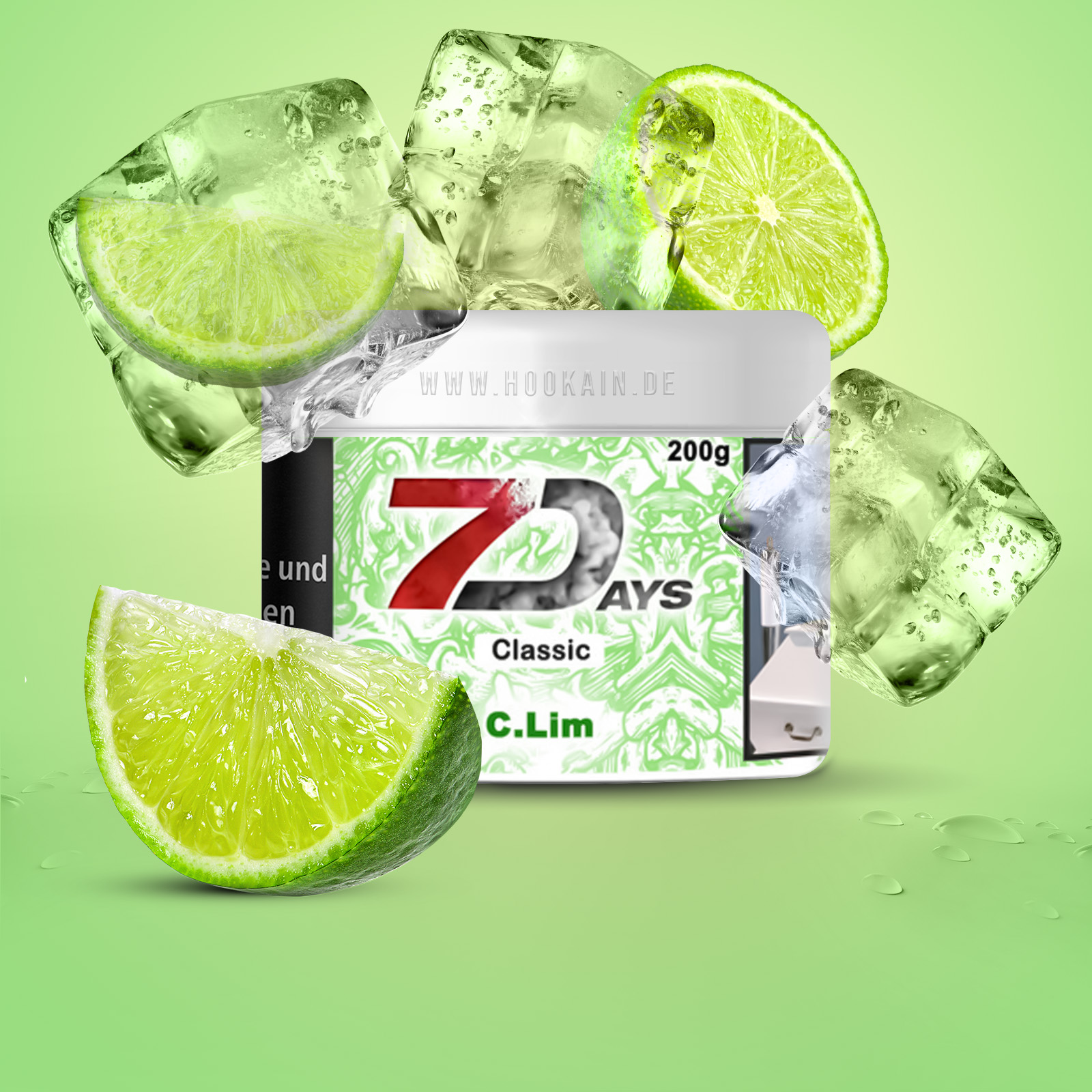 7Days Classic C. Lim200 g | Shisha Tabak g&uuml;nstig bestellen 1