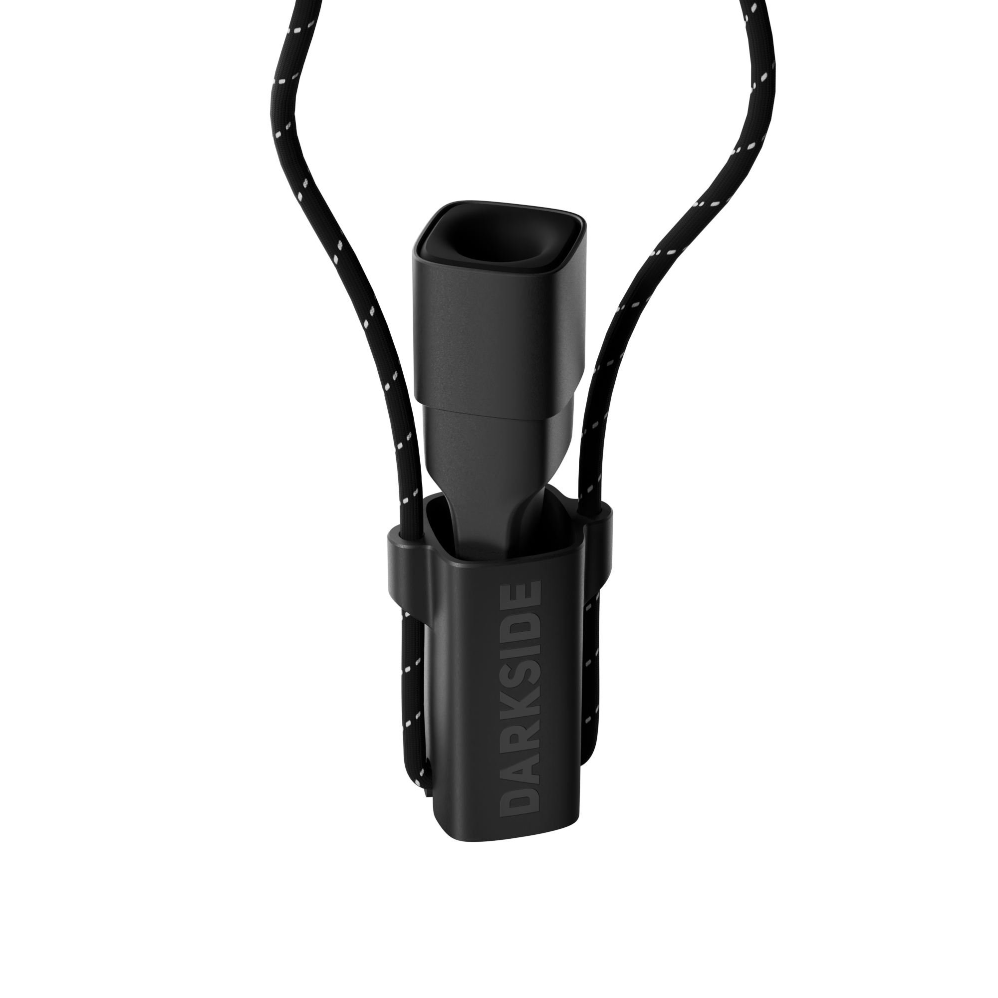 Darkside D-Stick Schwarz halb aus dem Etui gezogen, mit Umh&auml;ngeschlaufe