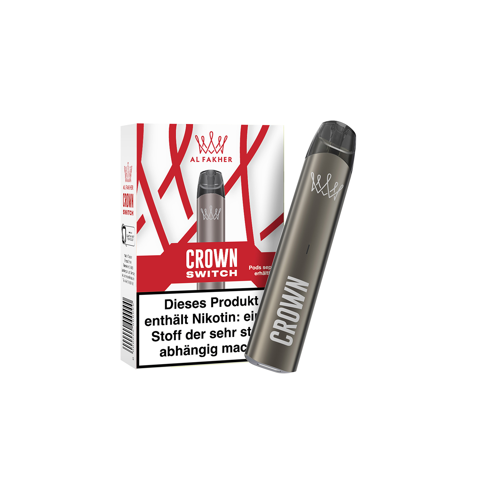 Al Fakher - Crown Switch - Basisgerät - Shadow Chrome1