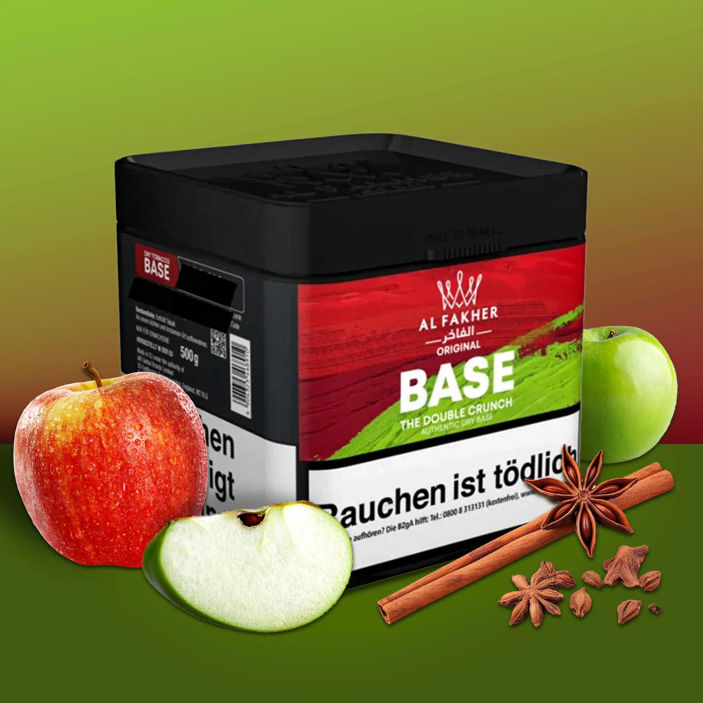 Al Fakher Base - The Double Crunch 500 g | Pfeifentabak günstig kaufen1