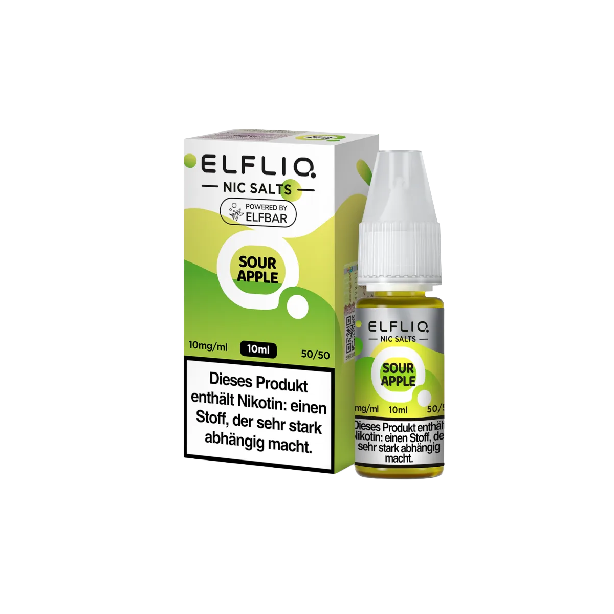 Elf Bar - ElfliQ - E-Liquid - Nikotinsalz - Sour Apple - 10 mg1-