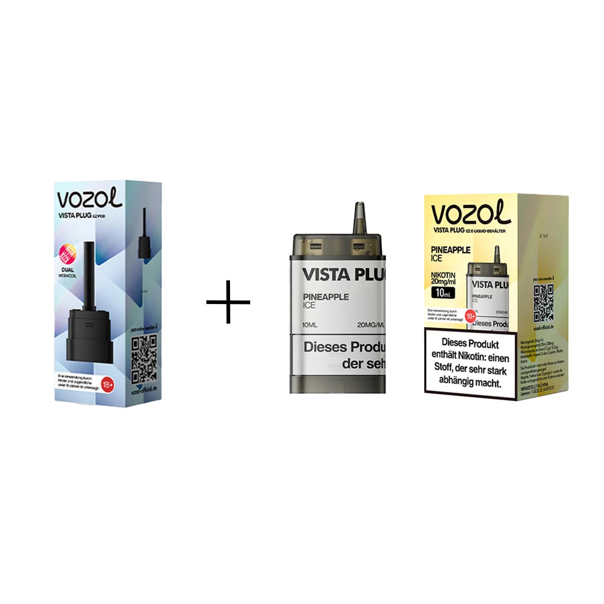 Vozol - Vista Plug Set - EZ Pod - Pineapple Ice + Empty Pod