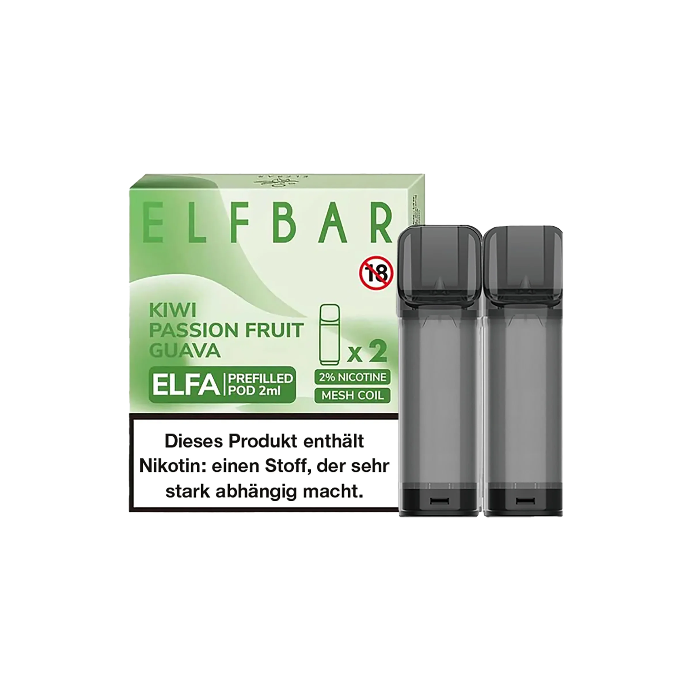 Elf Bar - ELFA - Prefilled Pod - Kiwi Passion Fruit Guava| Alle neuen Sorten - Hookain Vape Onlineshop2