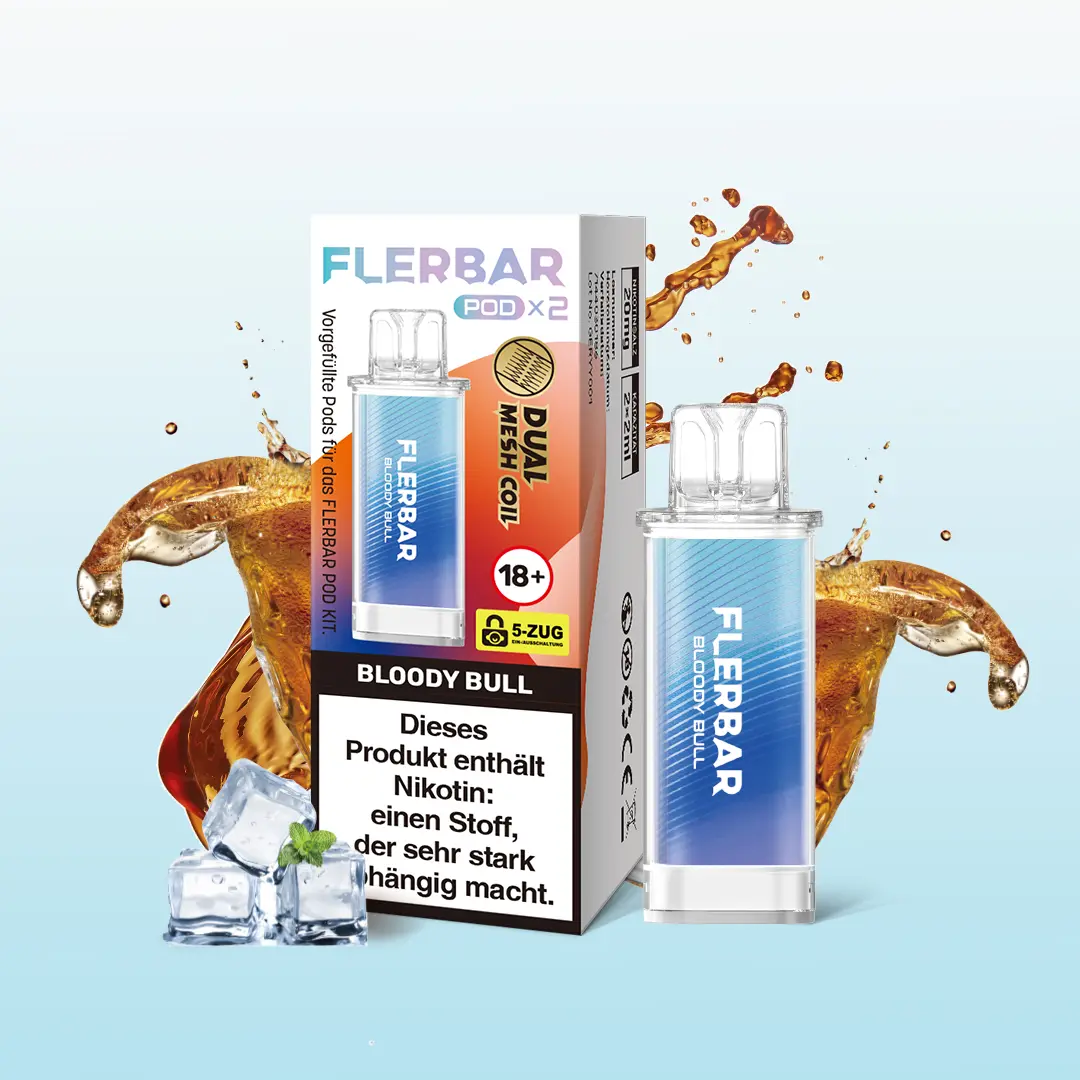 Flerbar Prefilled Pod Bloody Bull 20 mg | Günstig online 1 Flerbar Prefilled Pod Bloody Bull 20 mg | Günstig online 1