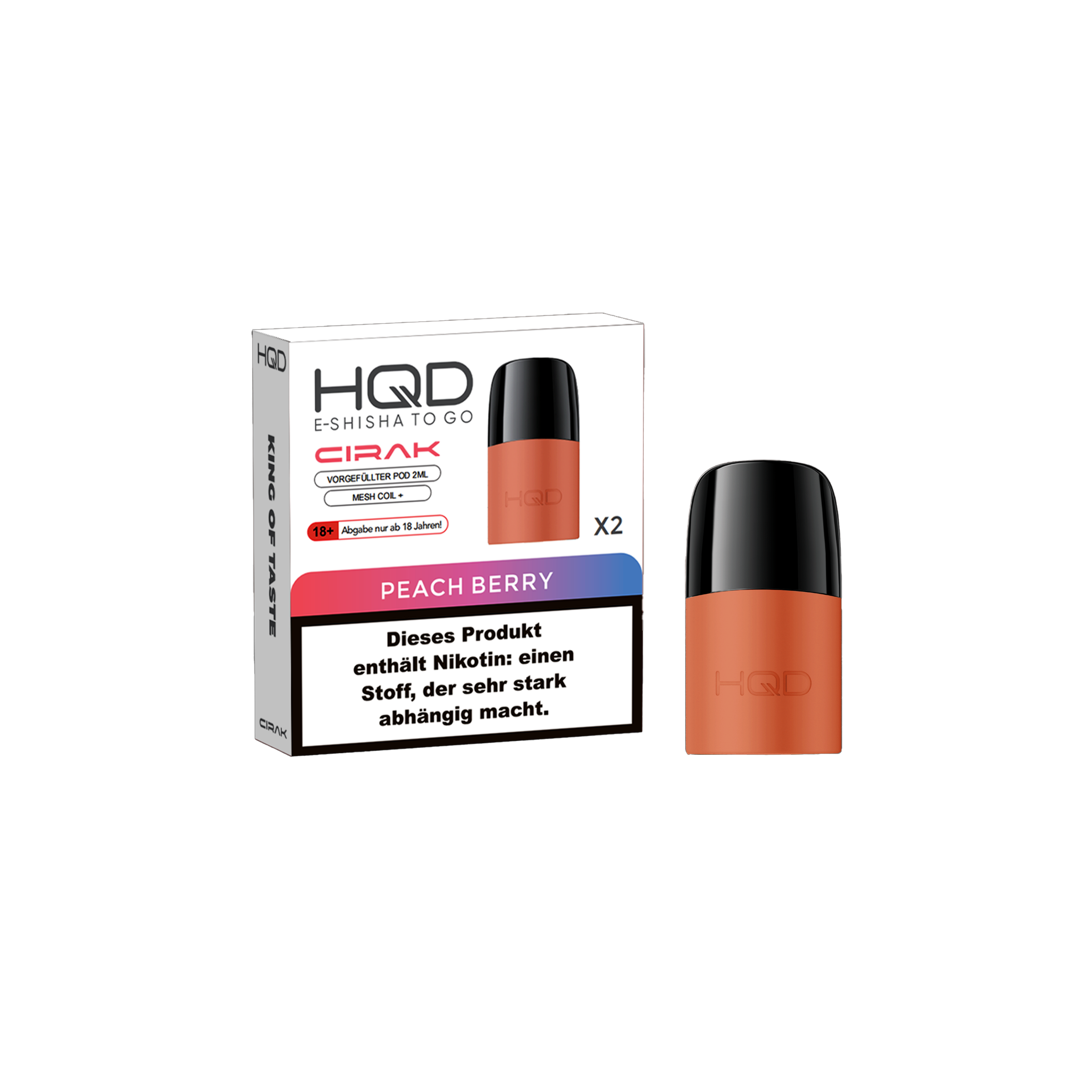 HQD - Cirak - Prefilled Pod - Peach Berry