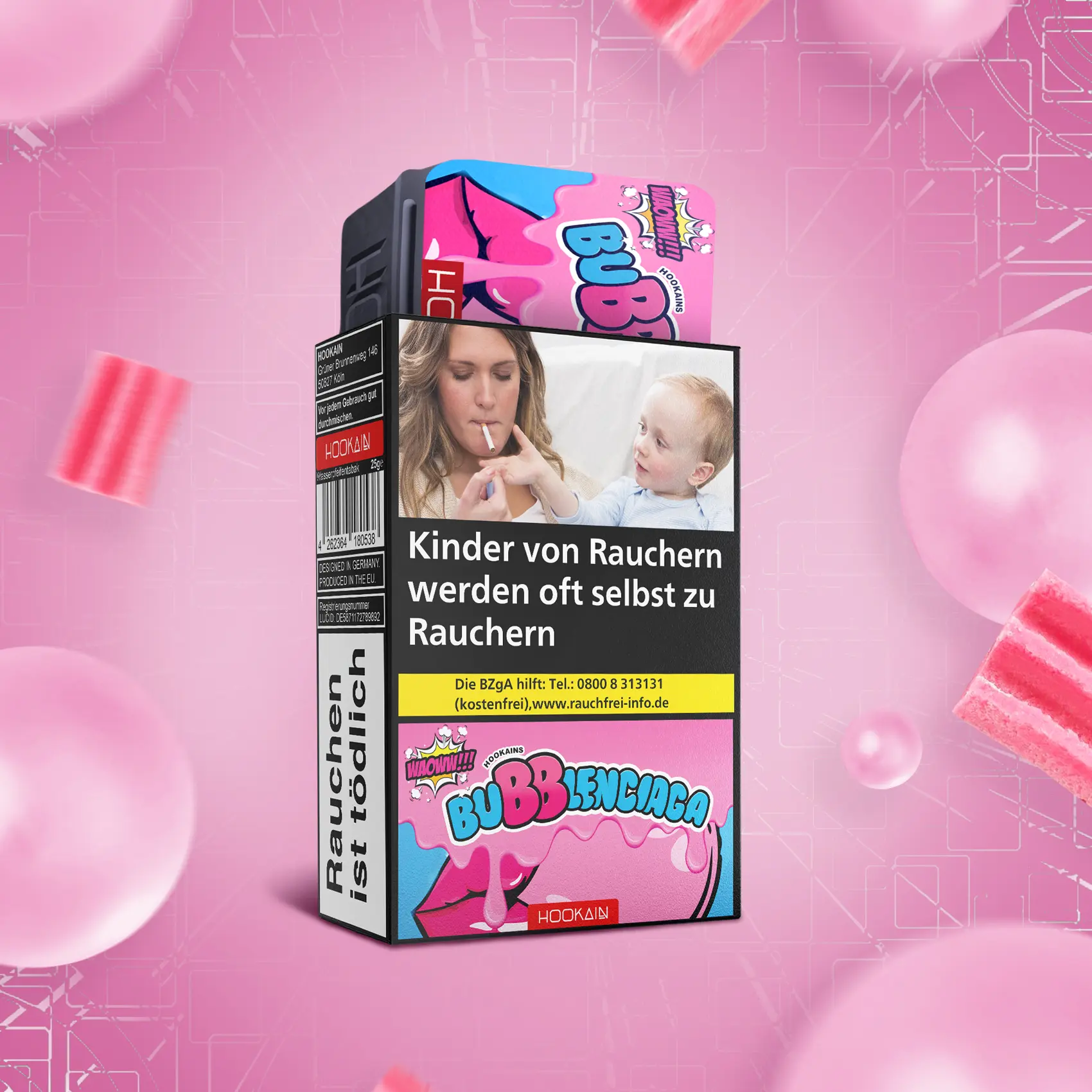 HOOKAiN Bubblenciaga 25g  Shisha Tabak Shop Online bestellen