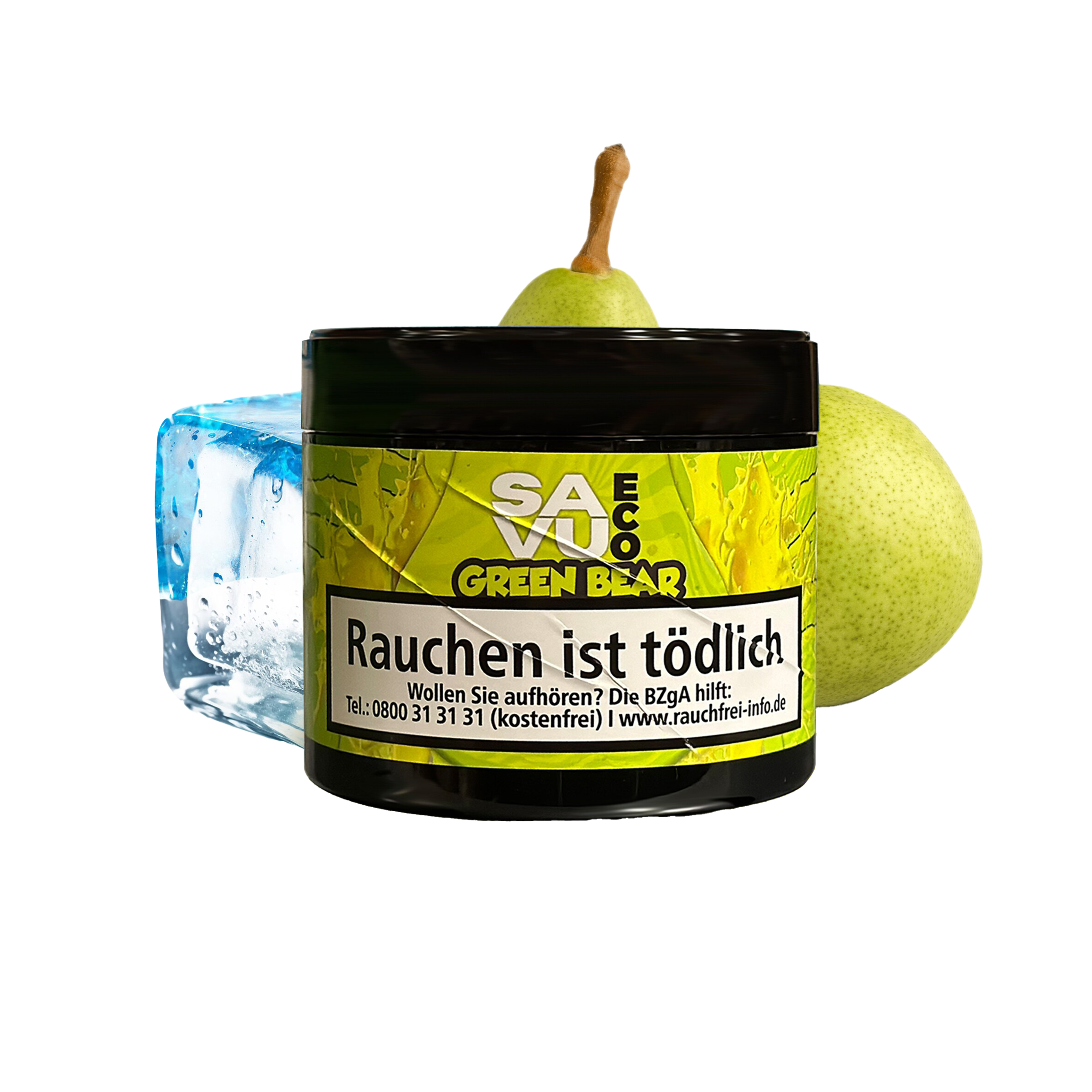 Savu Eco Dry Base mit Aroma Green Bear 75g | Pfeifentabak g&uuml;nstig kaufen 1