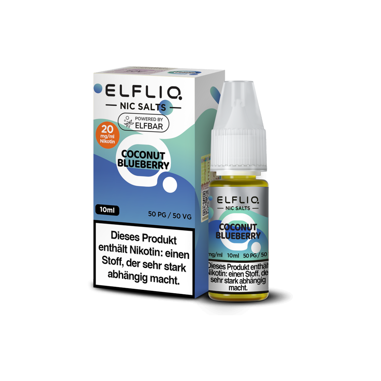 Elf Bar - ElfliQ - E-Liquid - Nikotinsalz - Coconut Blueberry - 20 mg1
