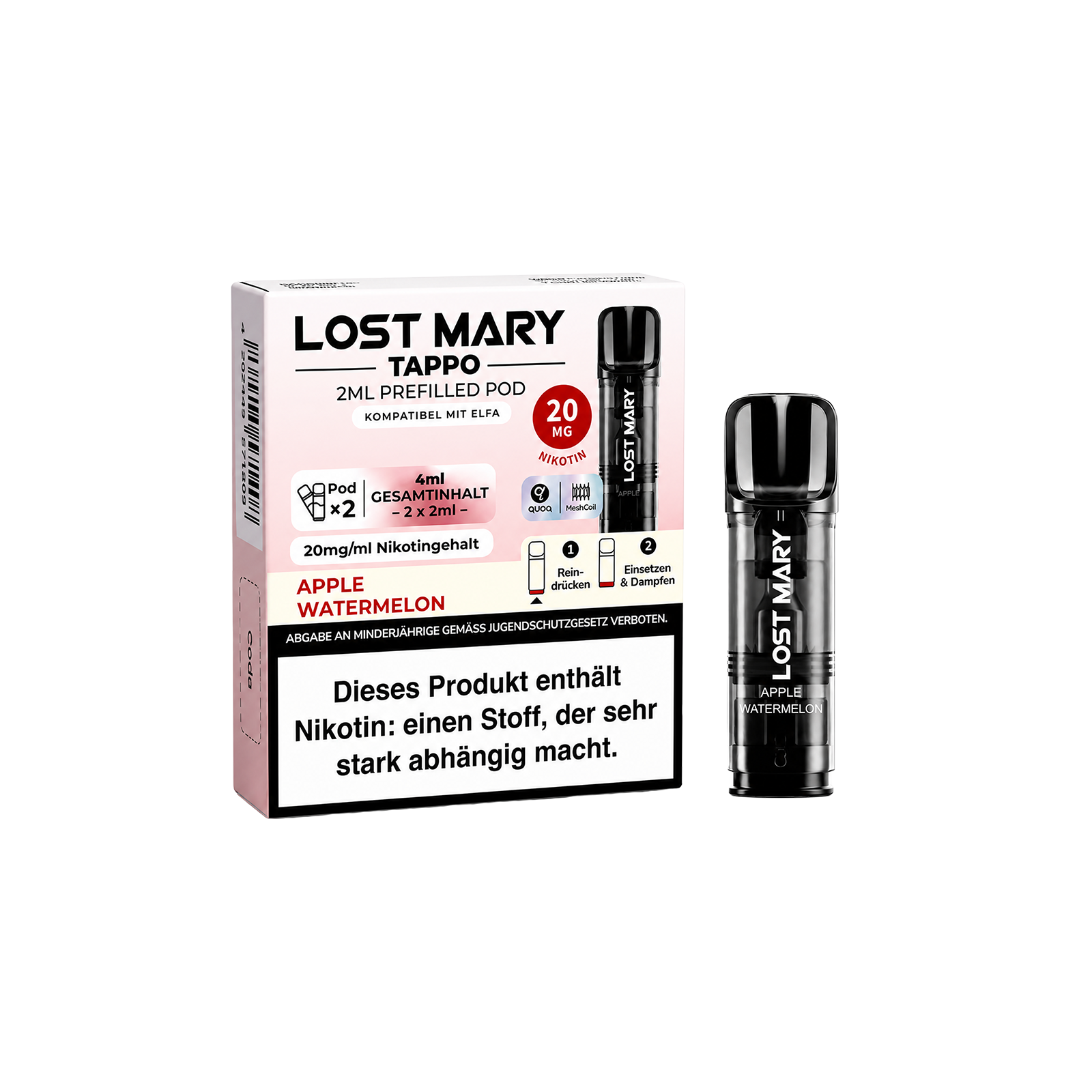 Lost Mary - Tappo - Prefilled Pods - Apple Watermelon