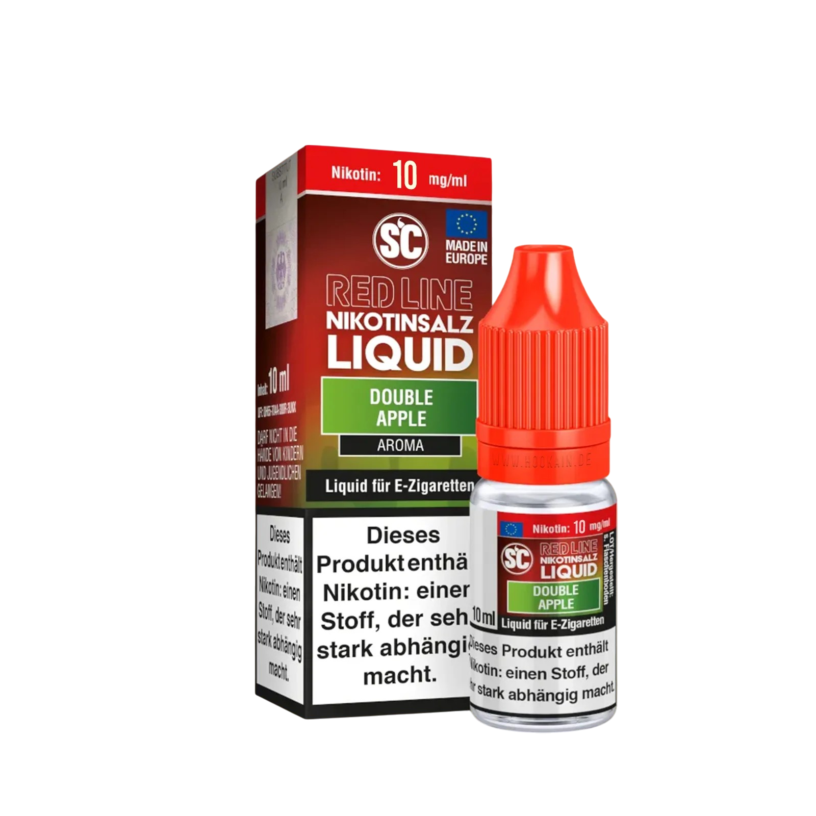 SC - E-Liquid - NicSalt - Red Line - Double Apple - 10 ml - 10 mg