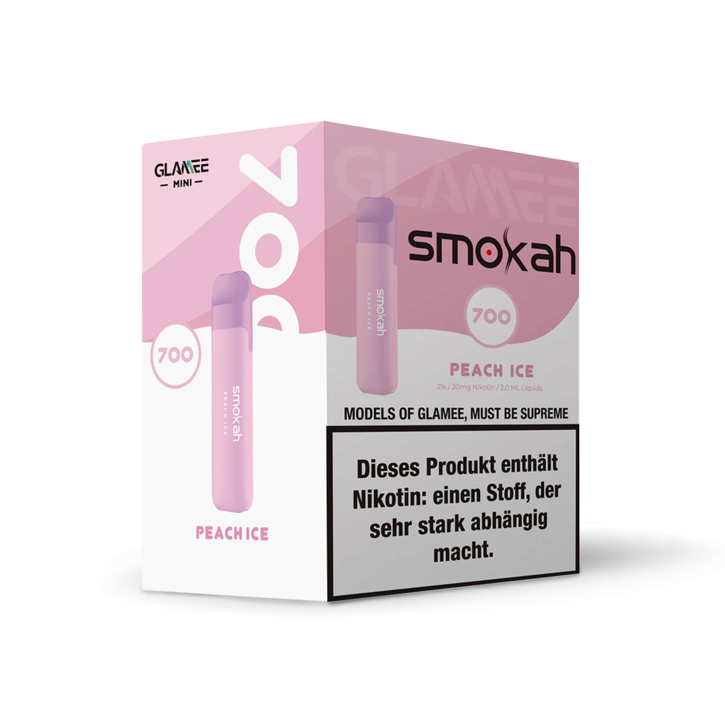 Smokah - Glamee - Peach Ice - Vapestick | alle Sorten günstig im Hookain Onlineshop| alle Sorten günstig im Hookain Onlineshop 4