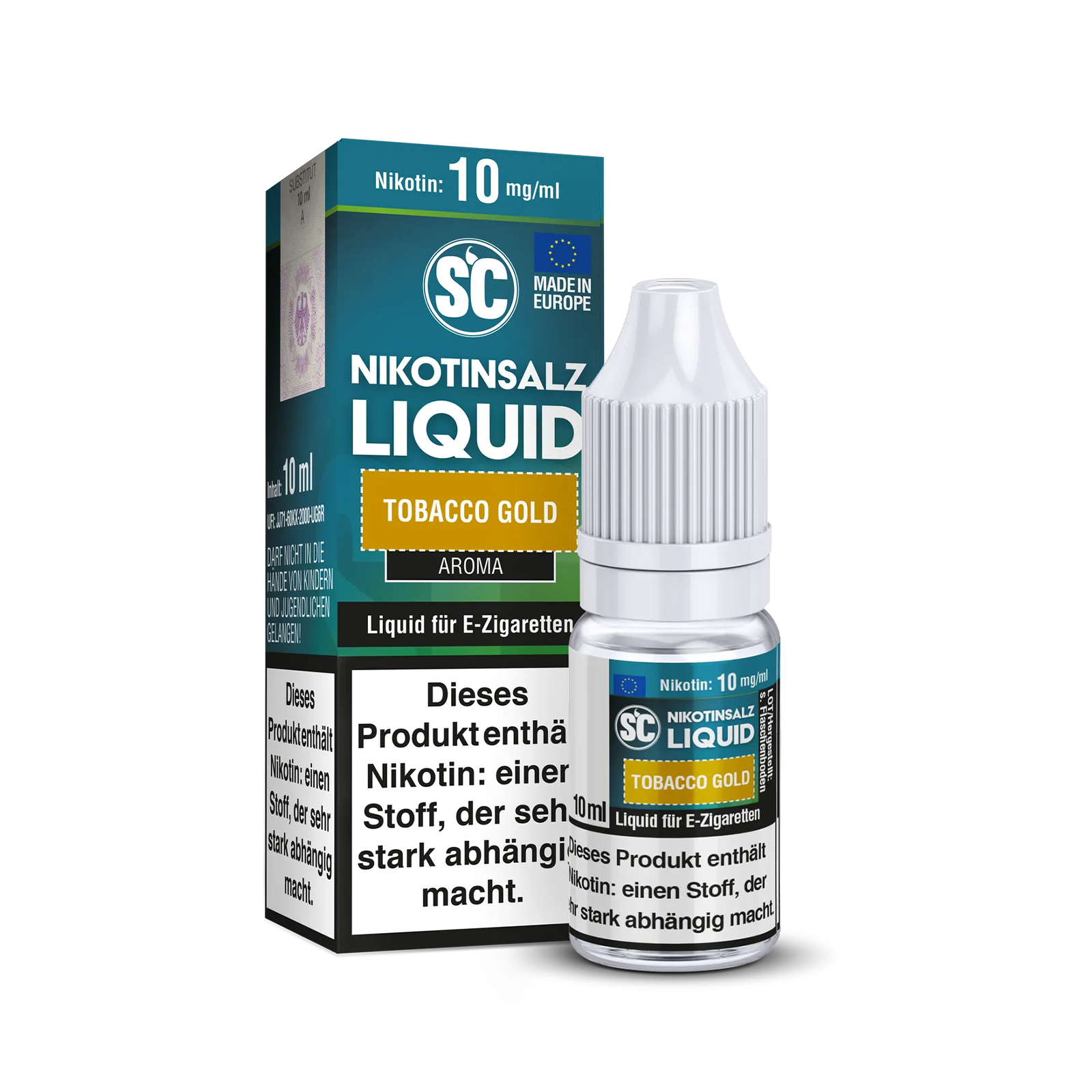 SC - E-Liquid - Nikotinsalz - Tobacco Gold - 10 ml - 10 mg 1