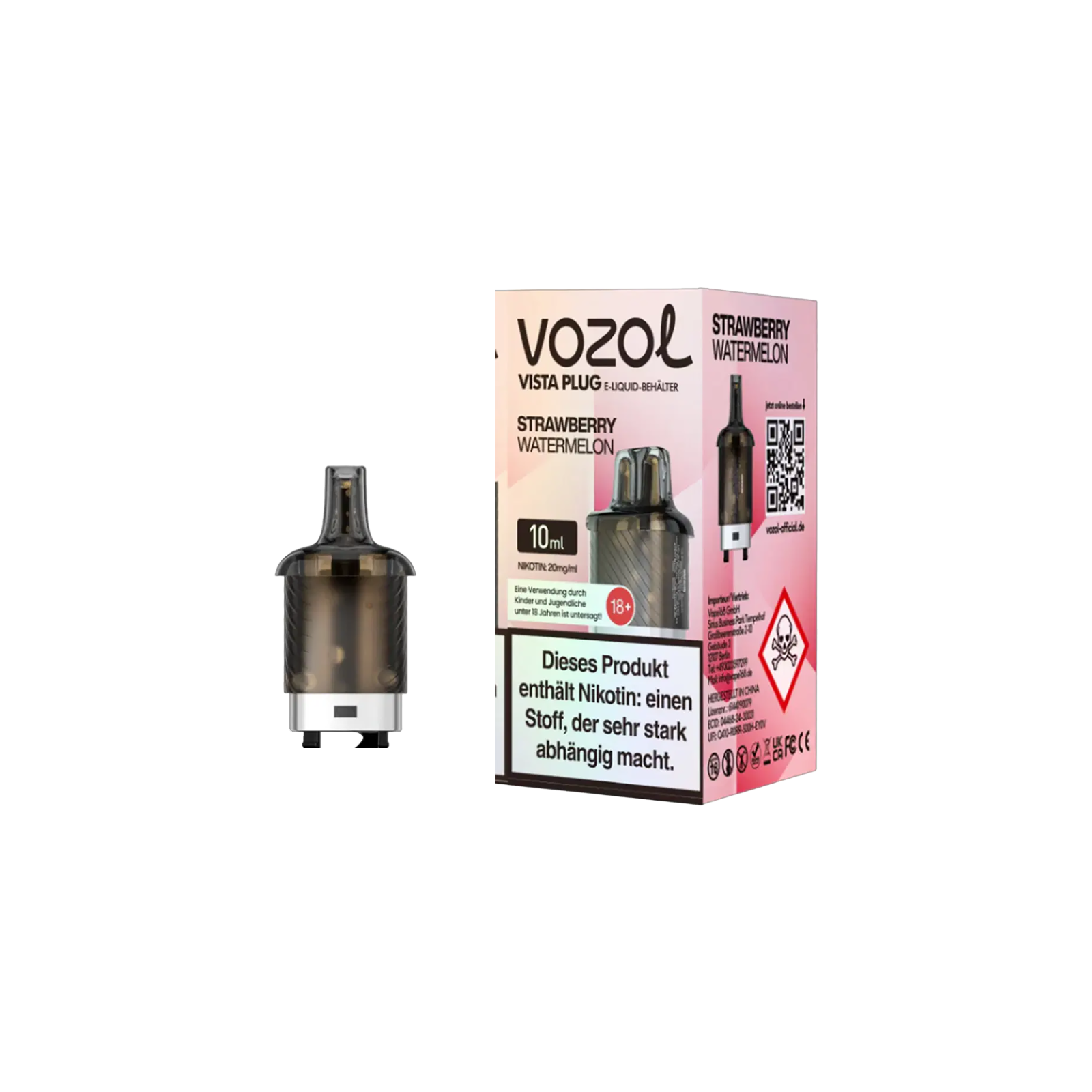 Vozol Vista Plug Strawberry Watermelon 10 ml – Intensiver Geschmack