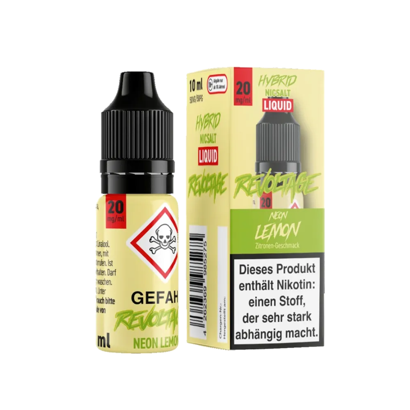 Revoltage - E-Liquid - Nikotinsalz - Neon Lemon - 10 ml - 20 mg 2