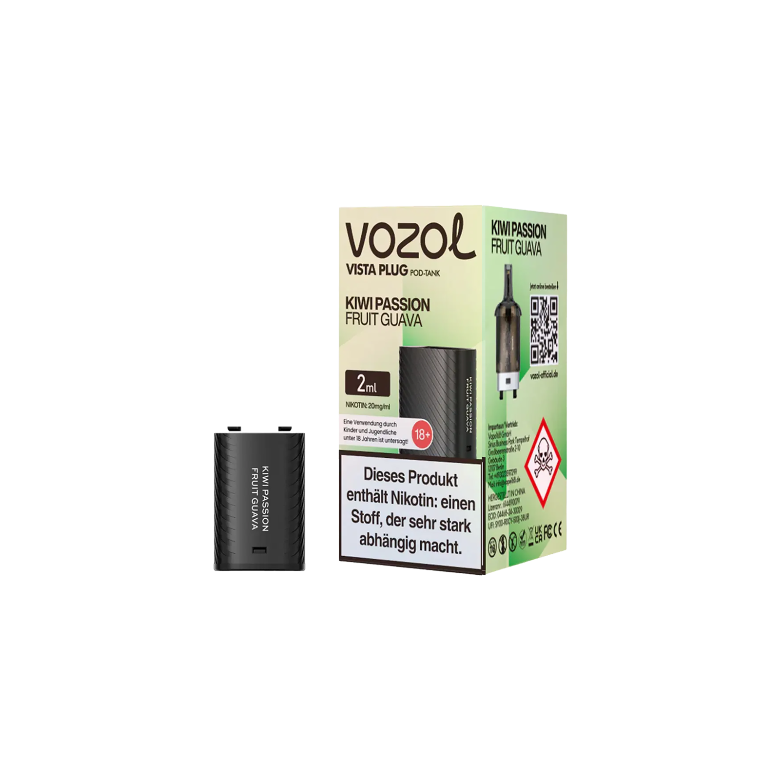 Vozol Vista Plug Verdampfer Pod 2ml – Frischer Geschmack
