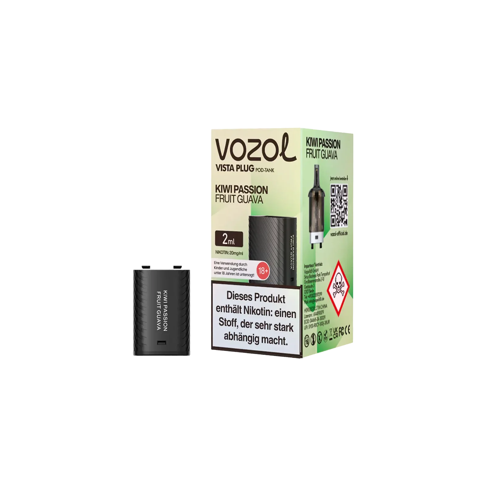 Vozol Vista Plug Verdampfer Pod 2ml – Frischer Geschmack