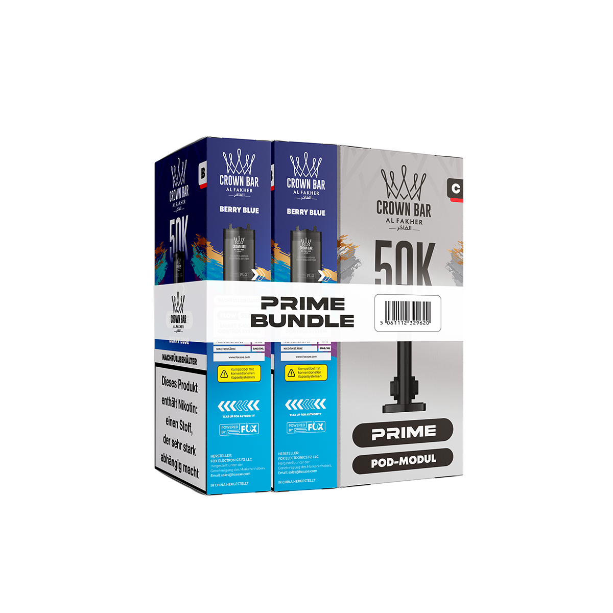 Al Fakher - Hypermax - Prime - 50K - Pod - Berry Blue