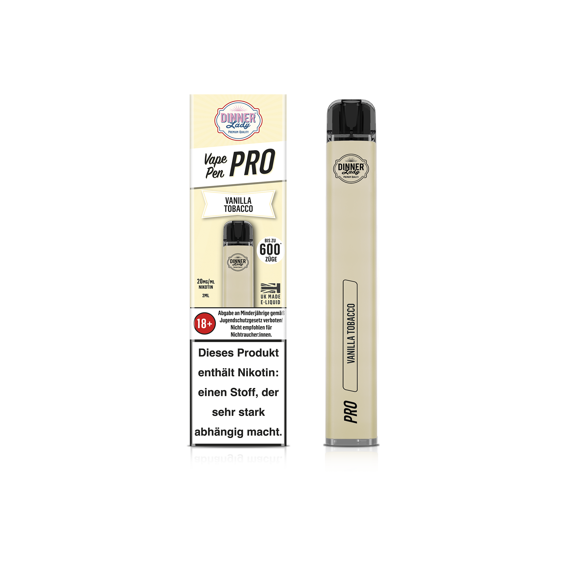 Dinner Lady - Vanilla Tobacco - Vapestick - Hookain Onlineshop Dinner Lady - Vanilla Tobacco - Vapestick - Hookain Onlineshop