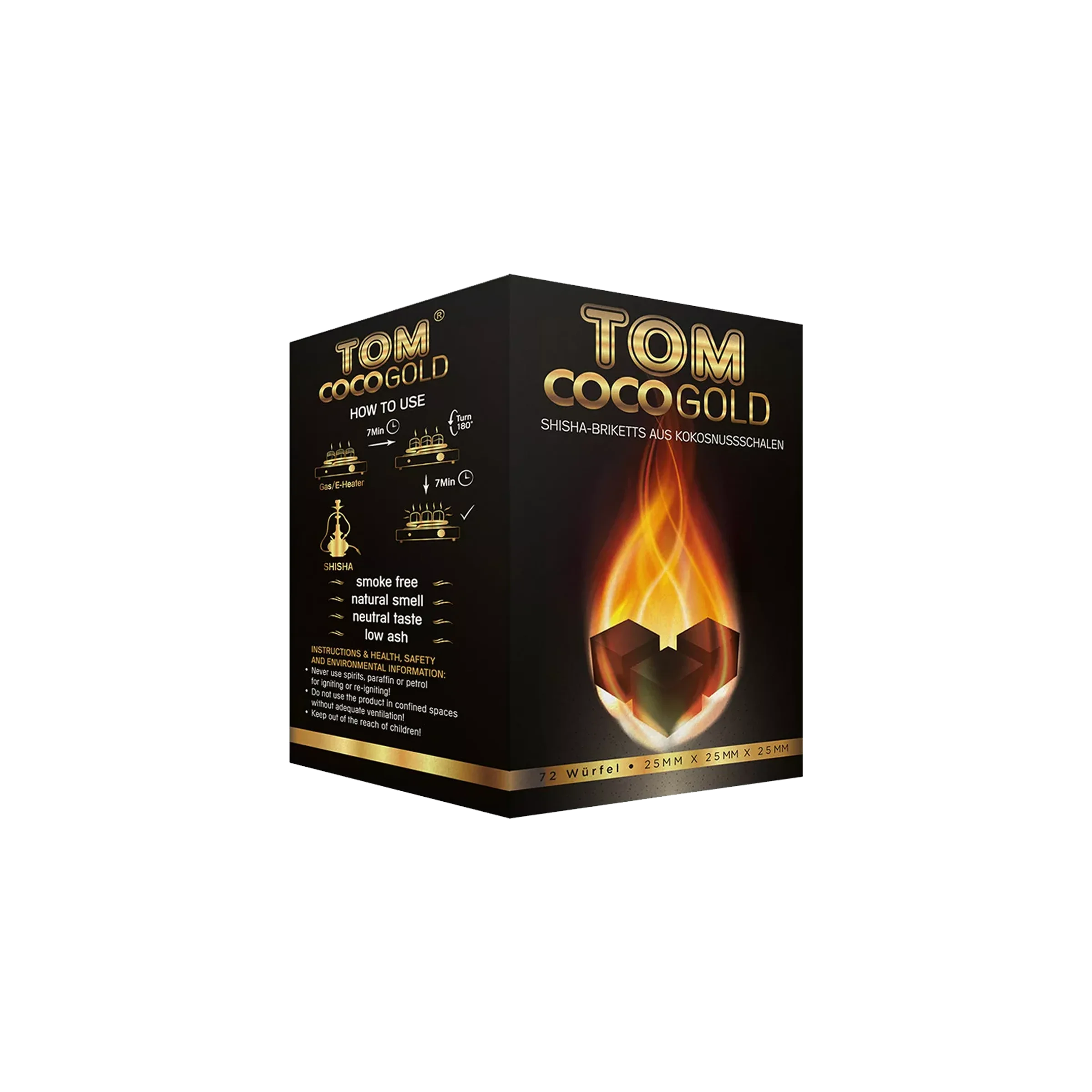 Tom Coco - Gold - Shishakohle  C25 Bundle - 20 kg - 25 mm 222