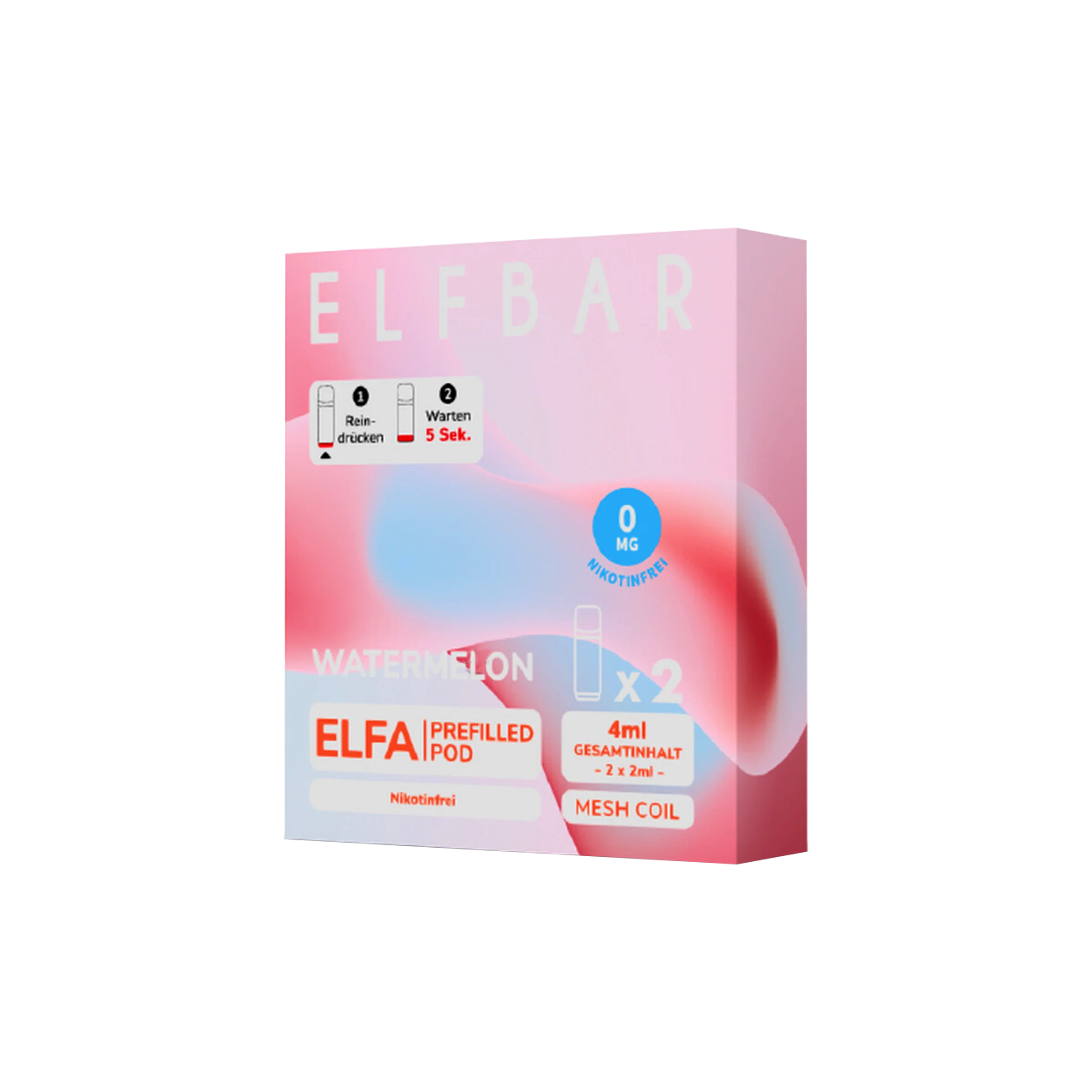 Elf Bar ELFA CP Watermelon Nikotinfrei | Prefilled Pods g&uuml;nstig bestellen 1