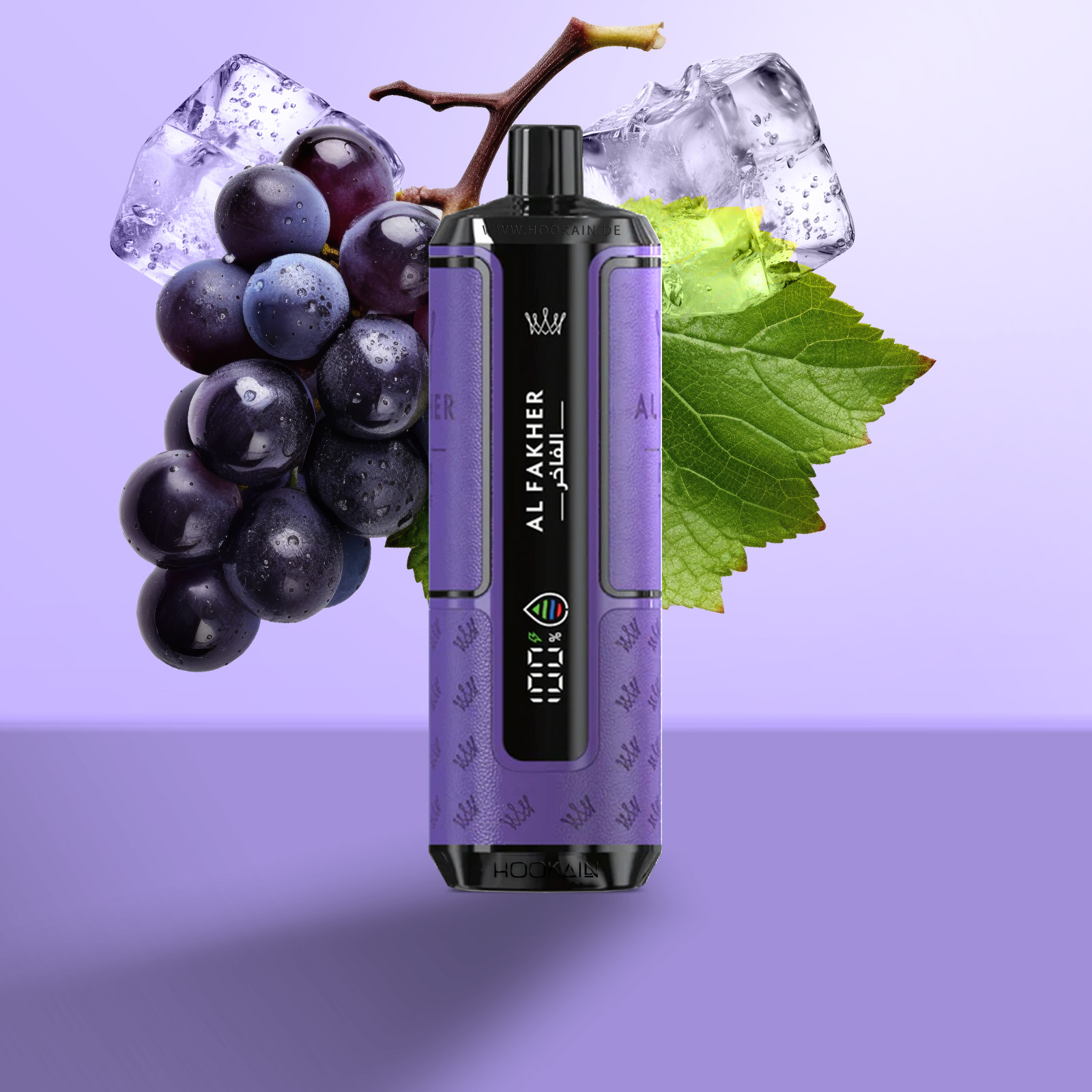 Al Fakher - Crown Bar - Hypermax - 20k - Grape Mint 1