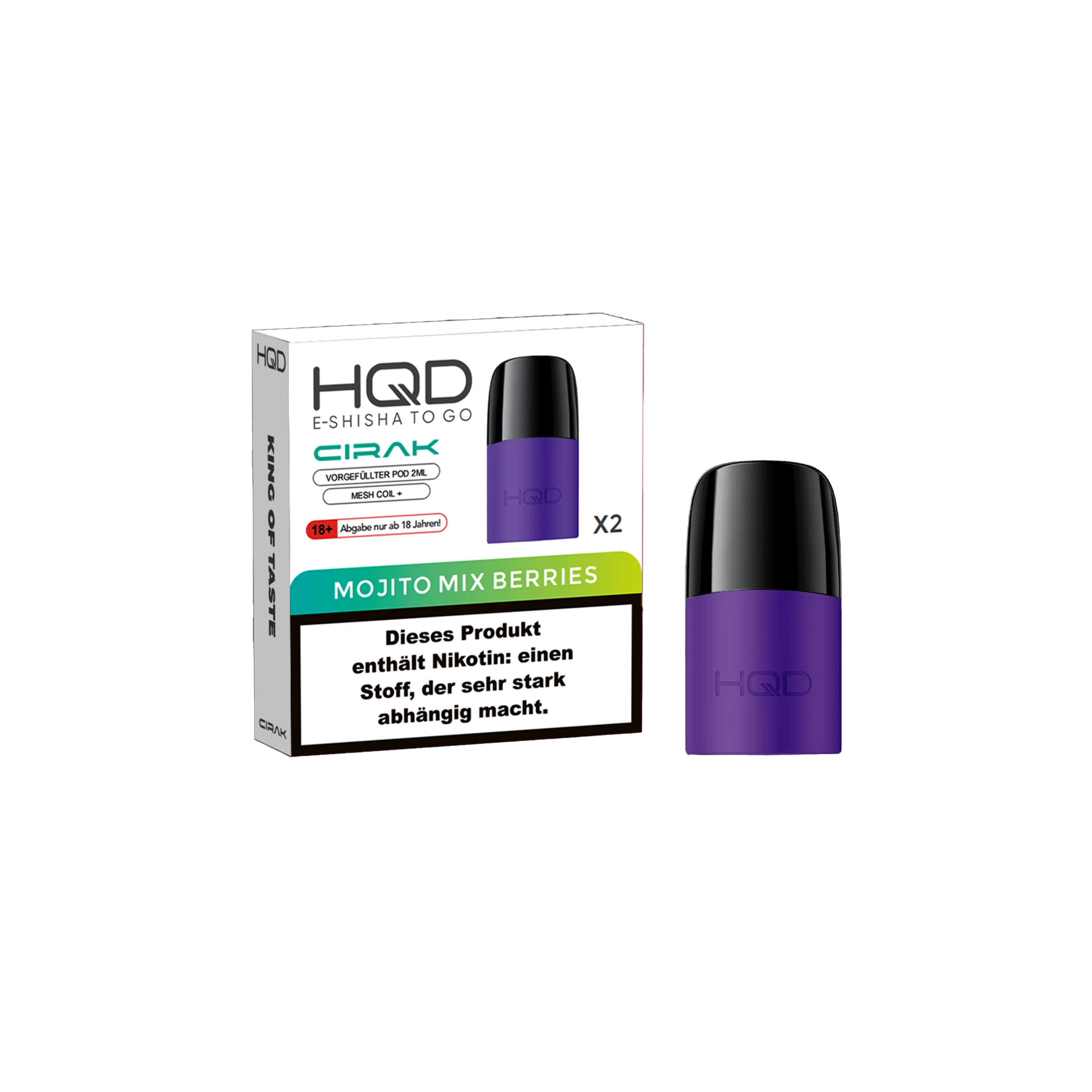 HQD - Cirak - Prefilled Pod - Mojito Mix Berries | E-Liquid Vape Sorten g&uuml;nstig kaufen2