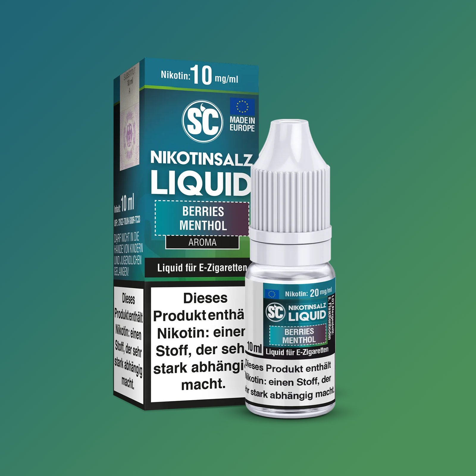 SC - E-LIQUID - NIKOTINSALZ - BERRIES MENTHOL - 10 ML - 10 MG