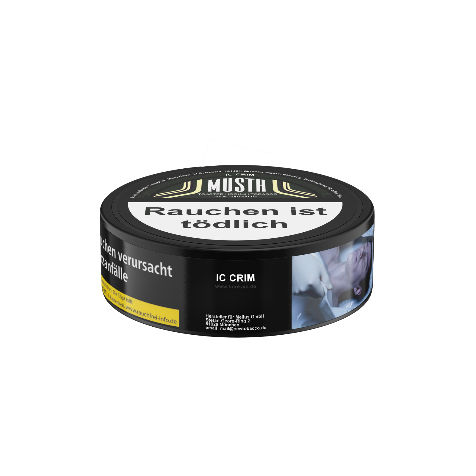 MUST H Ic Crim 125 g Shisha-Tabak – sanfte Vanille Ice Cream 1
