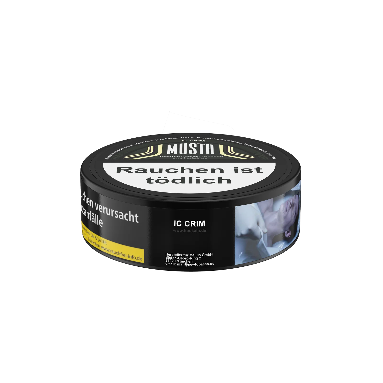 MUST H Ic Crim 125 g Shisha-Tabak &ndash; sanfte Vanille Ice Cream 1