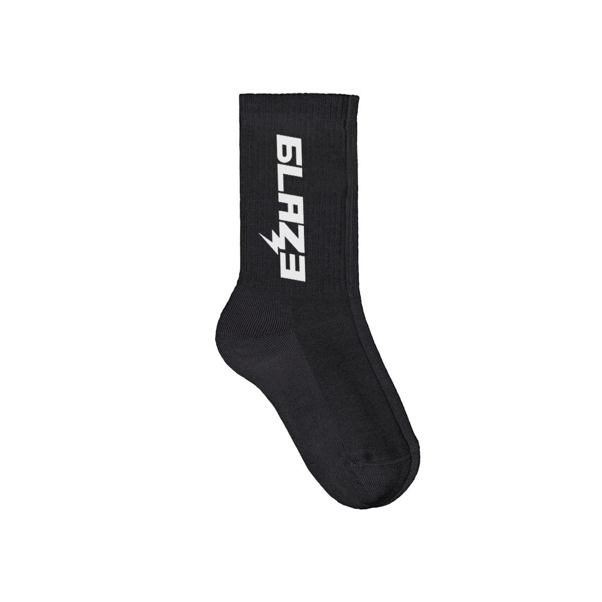 Black Socks - Blaze - Logo Printk  | Sportsocken